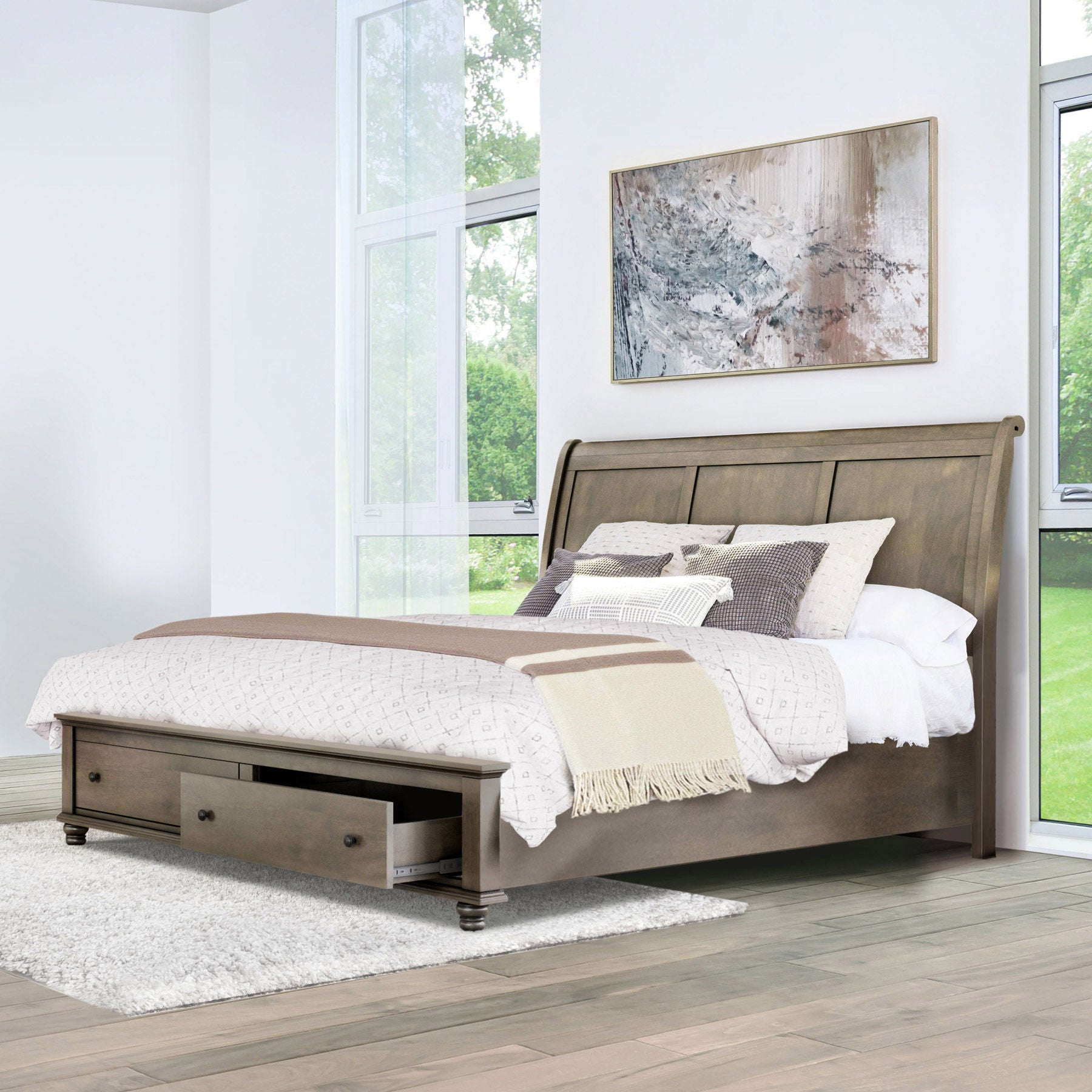 Kieran Bedroom Collection in Gray