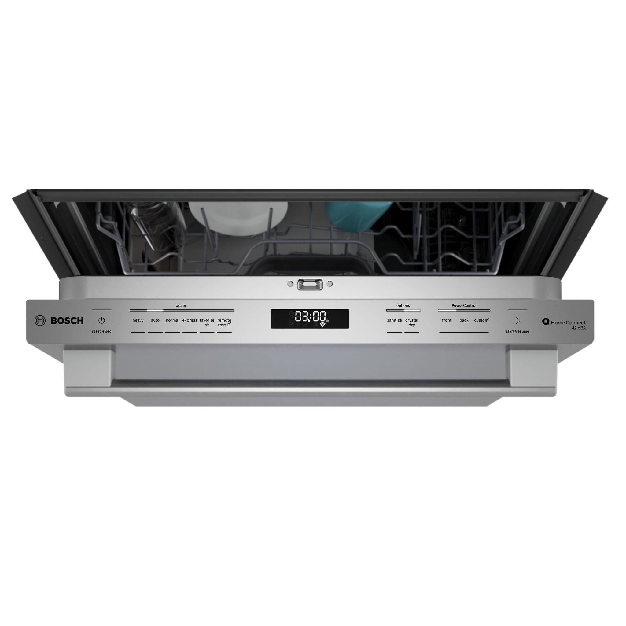 Bosch 800 Series Top Control Dishwasher with CrystalDry and TimeLight, 42dBA