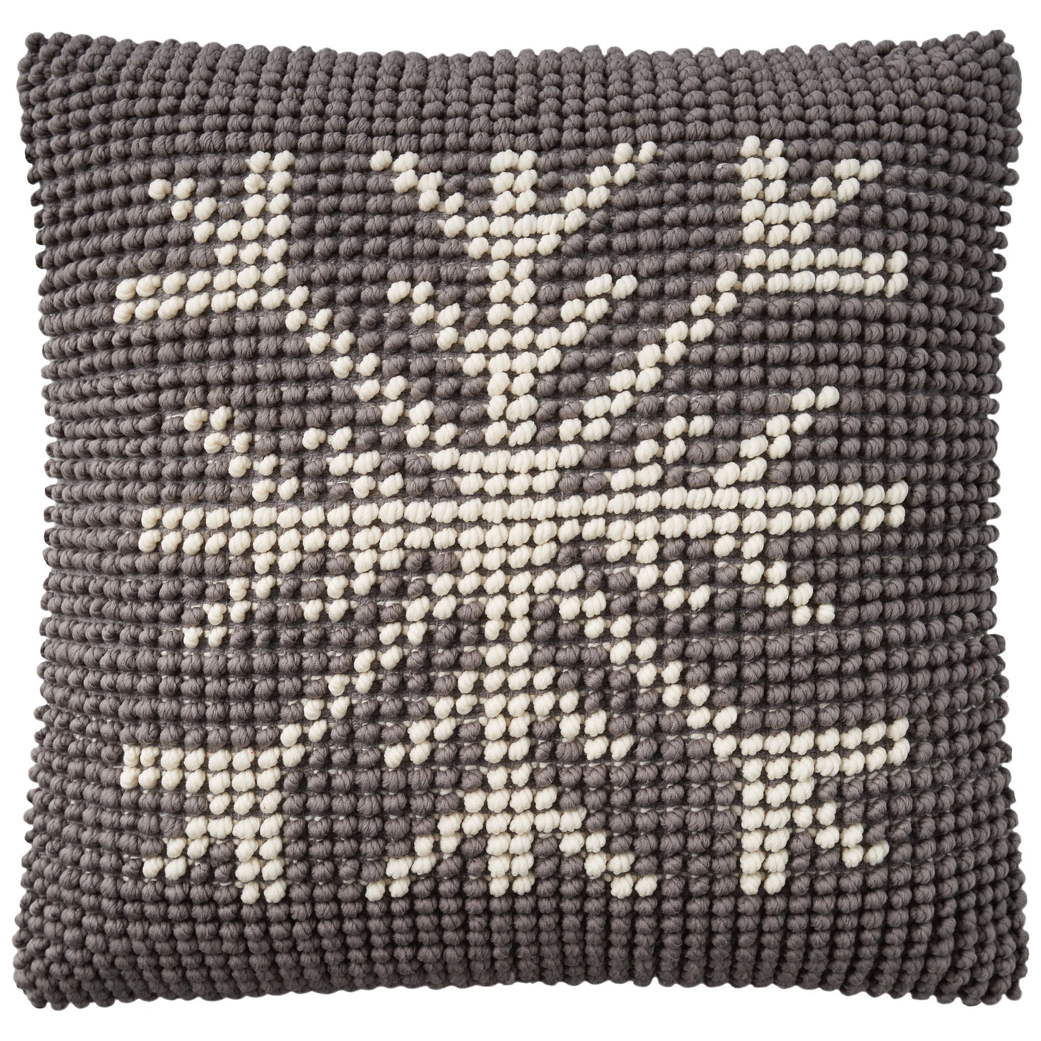 Mina Victory Loop Holiday Pillow, 22” x 22"