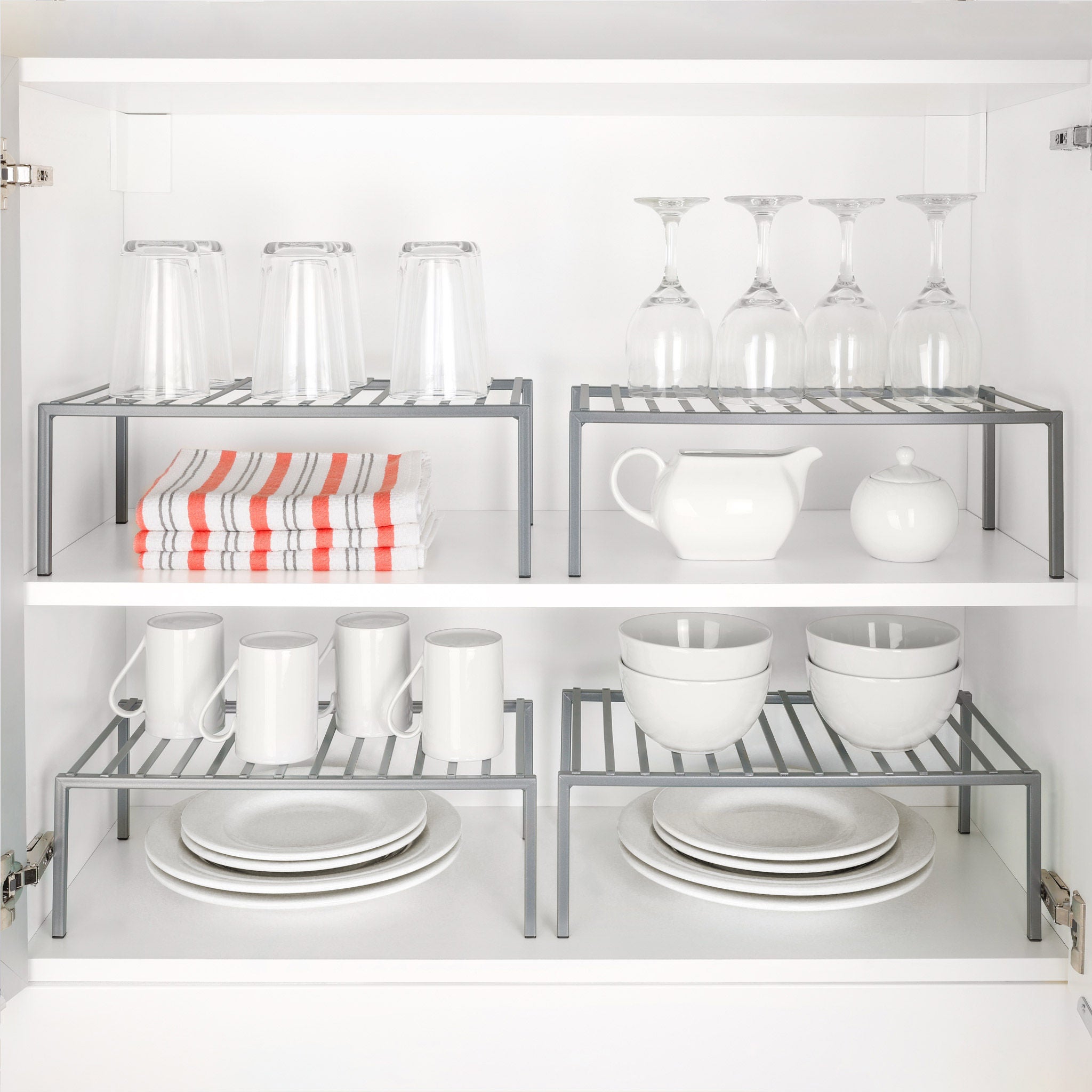 Smart Design Shelf Organizer, Set of 4