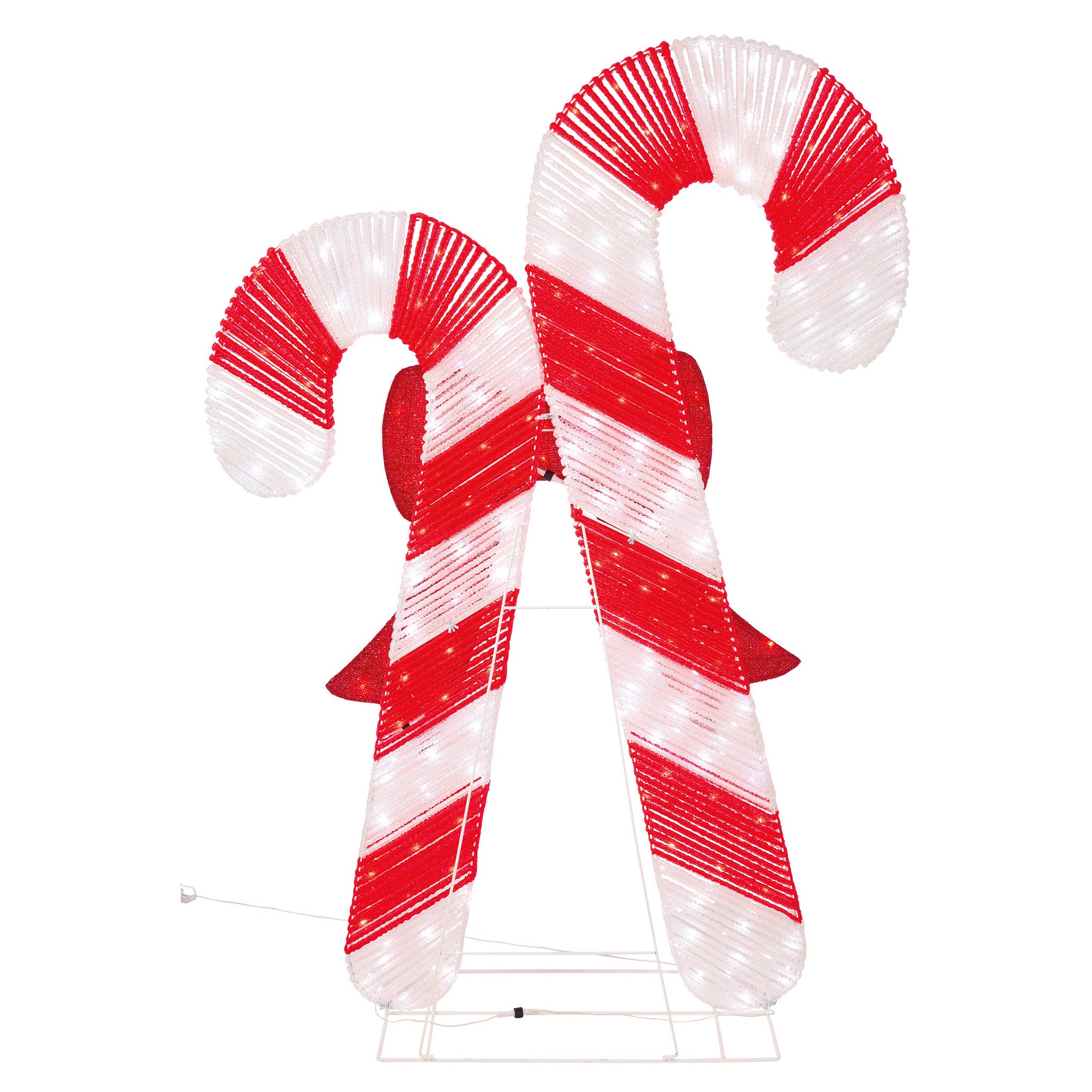 72" Candy Canes with LED Twinkle Lights
