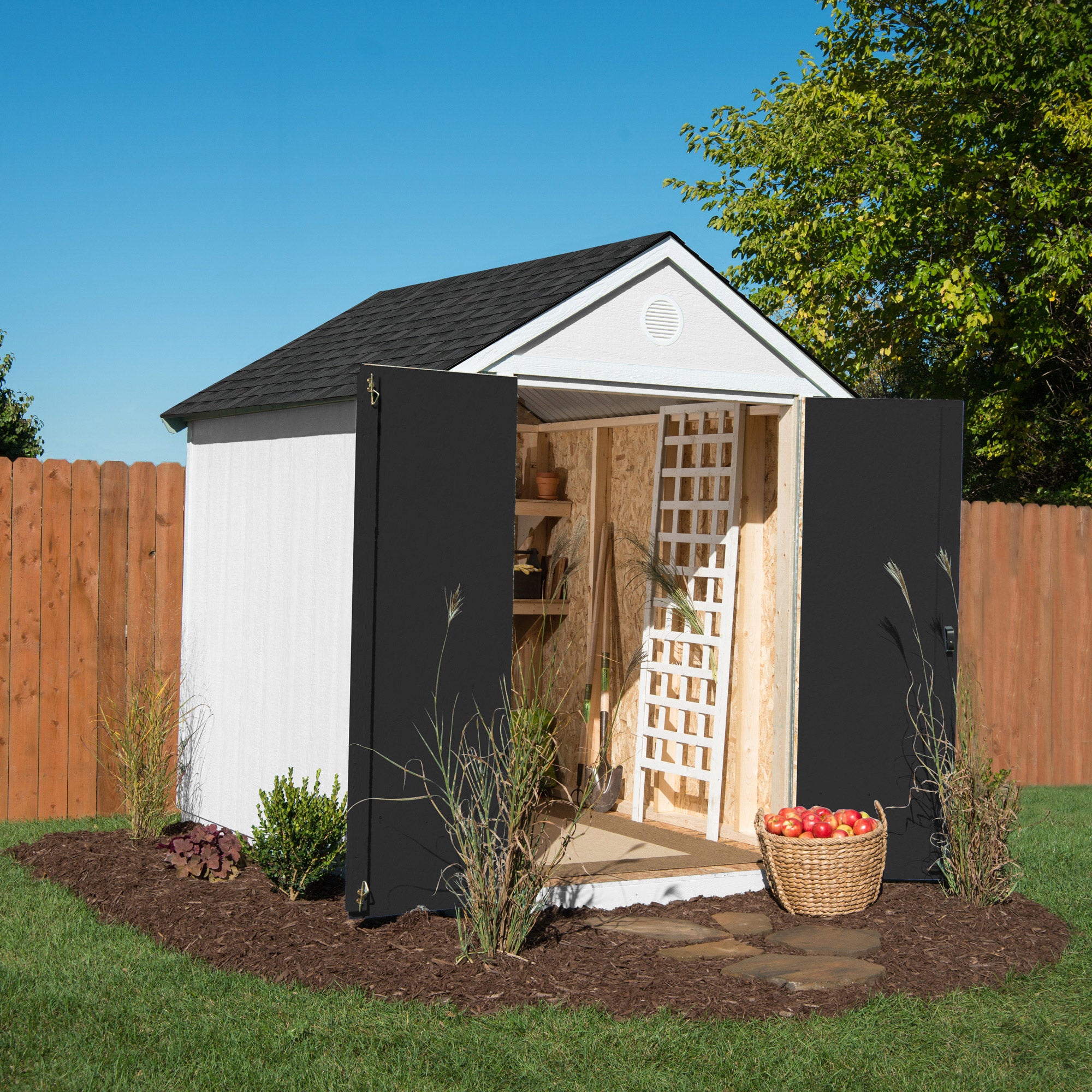 Magnolia 6' x 8' Wood Storage Shed – Do It Yourself Assembly