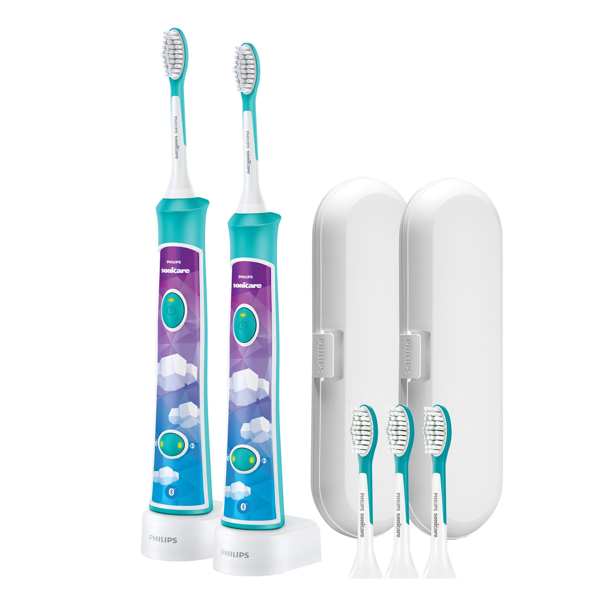 Philips Sonicare Kids Rechargeable Electric Toothbrush, 2-pack