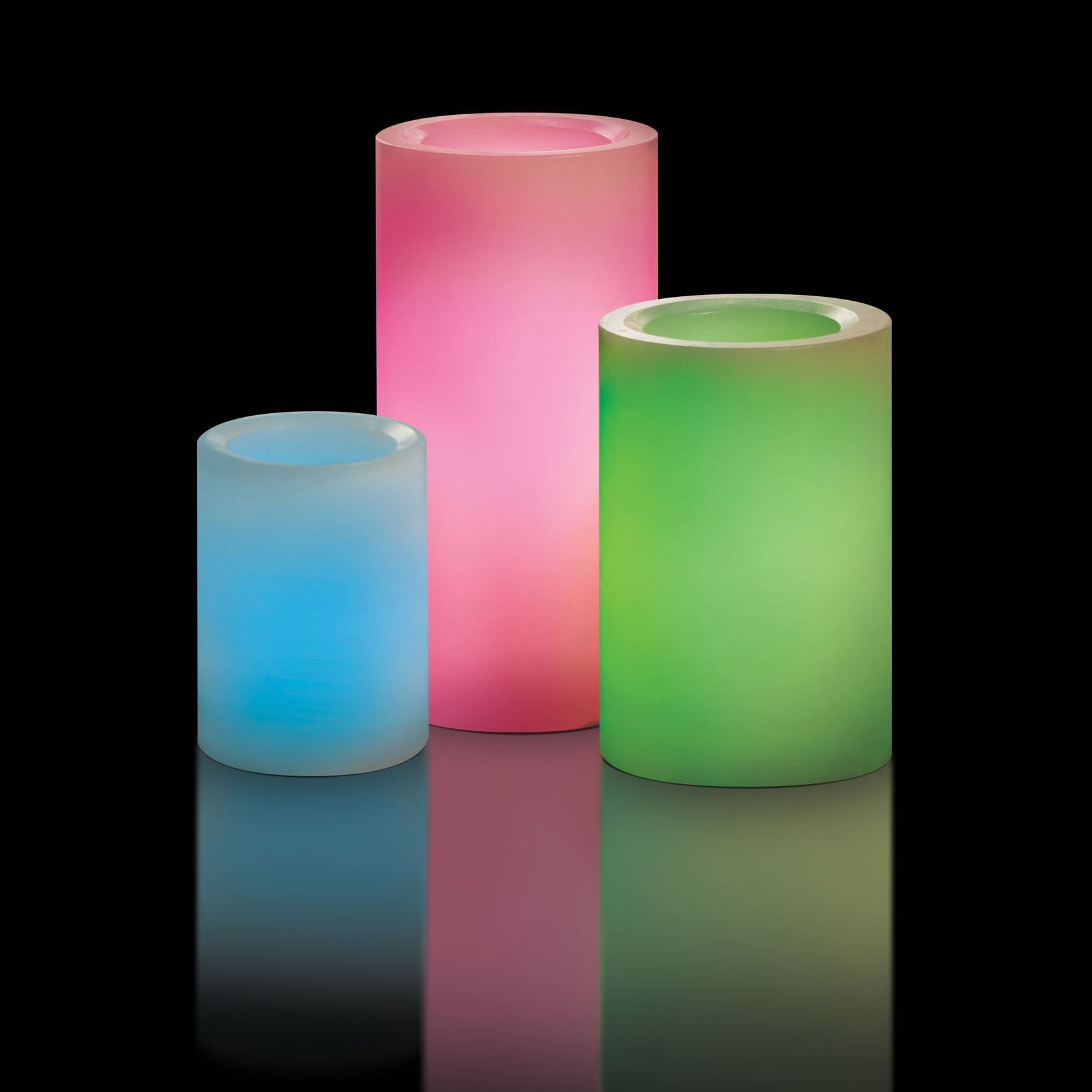 Color Changing LED Flameless Wax Candles with Remote, 5-pack