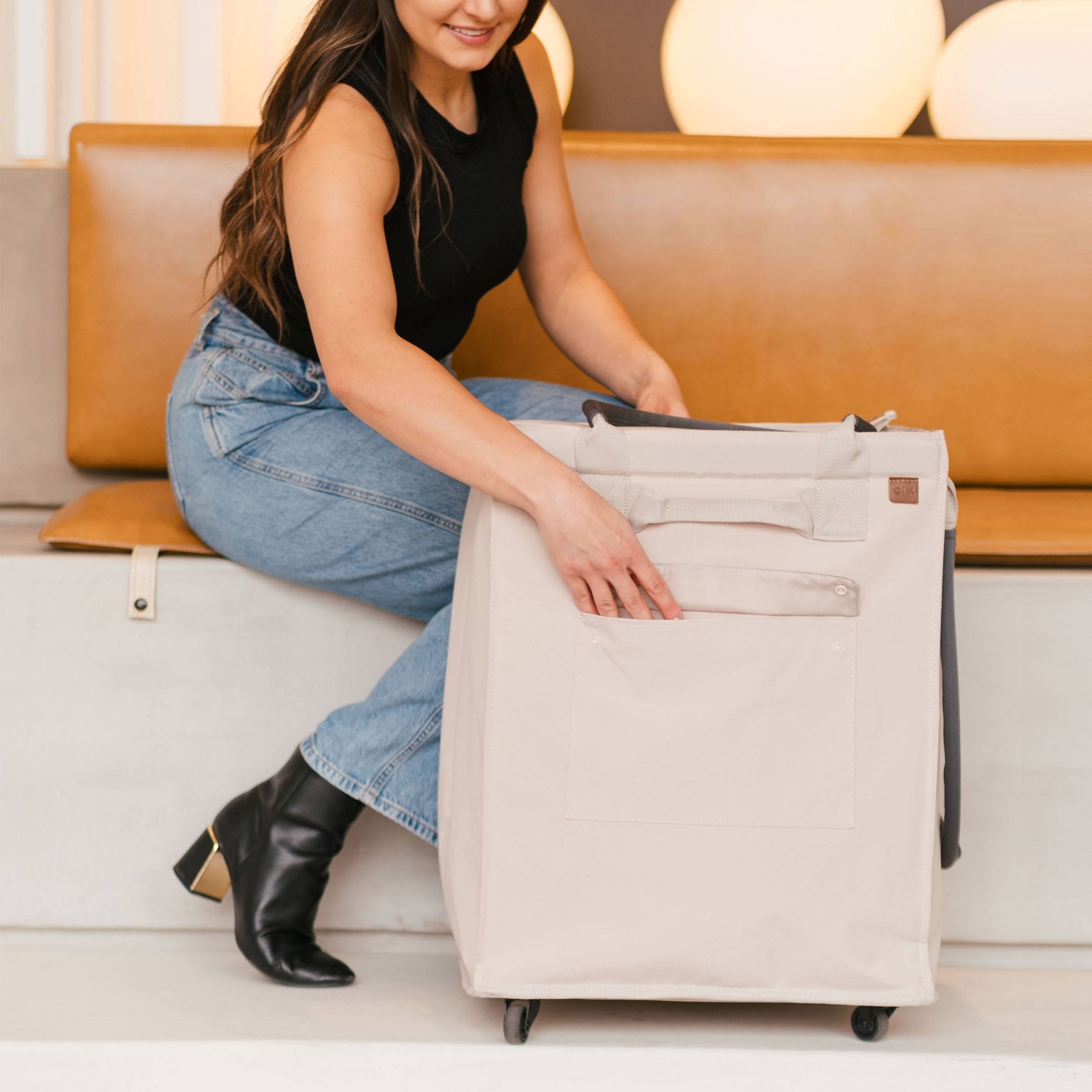 CleverMade Foldable Tote Bag on Wheels