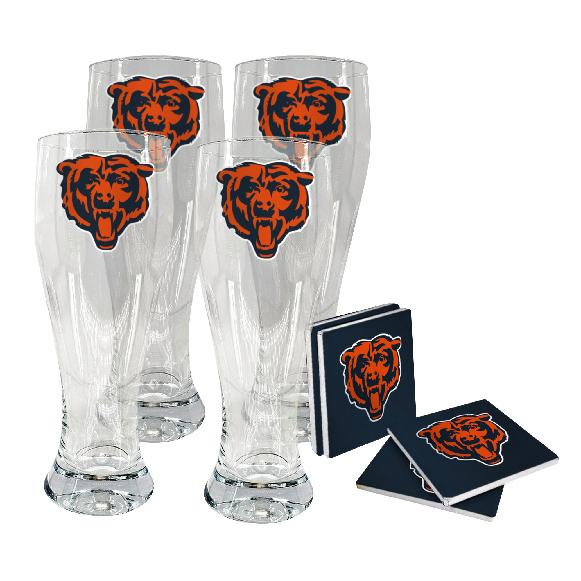 NFL Pilsner & Coaster Set