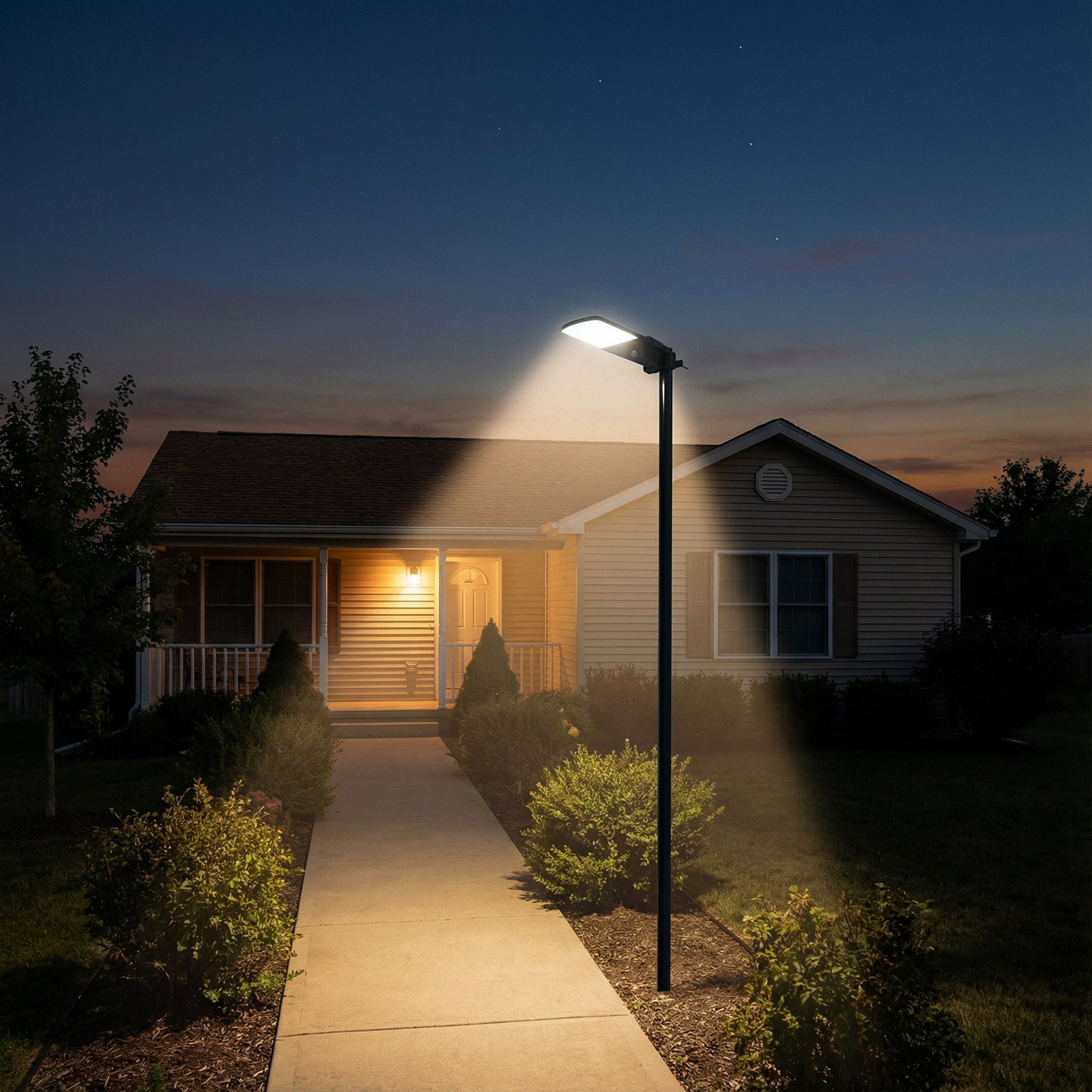 Fresh Source 5000 Lumen Solar Area Light with Motion Sensor