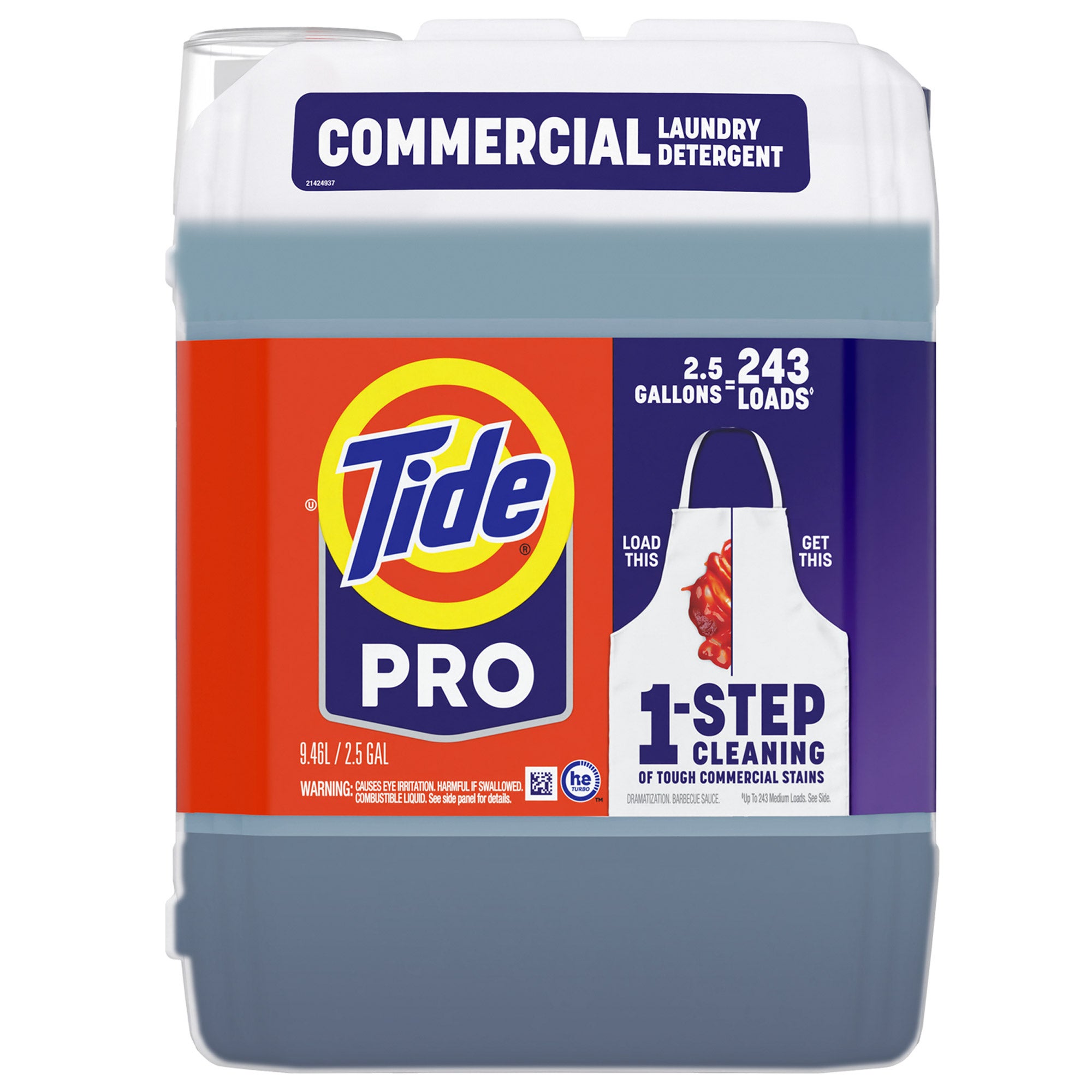 Tide PRO Commercial Liquid Laundry Detergent, 243 Loads, 2.5 gal