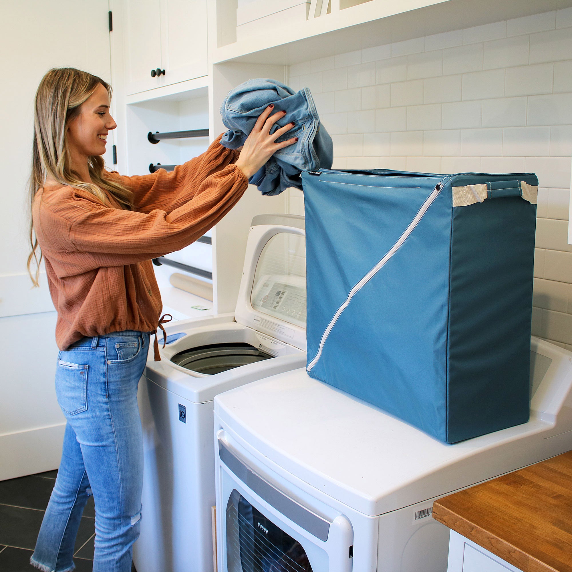 CleverMade Quick Zip Laundry Hamper, 2-pack