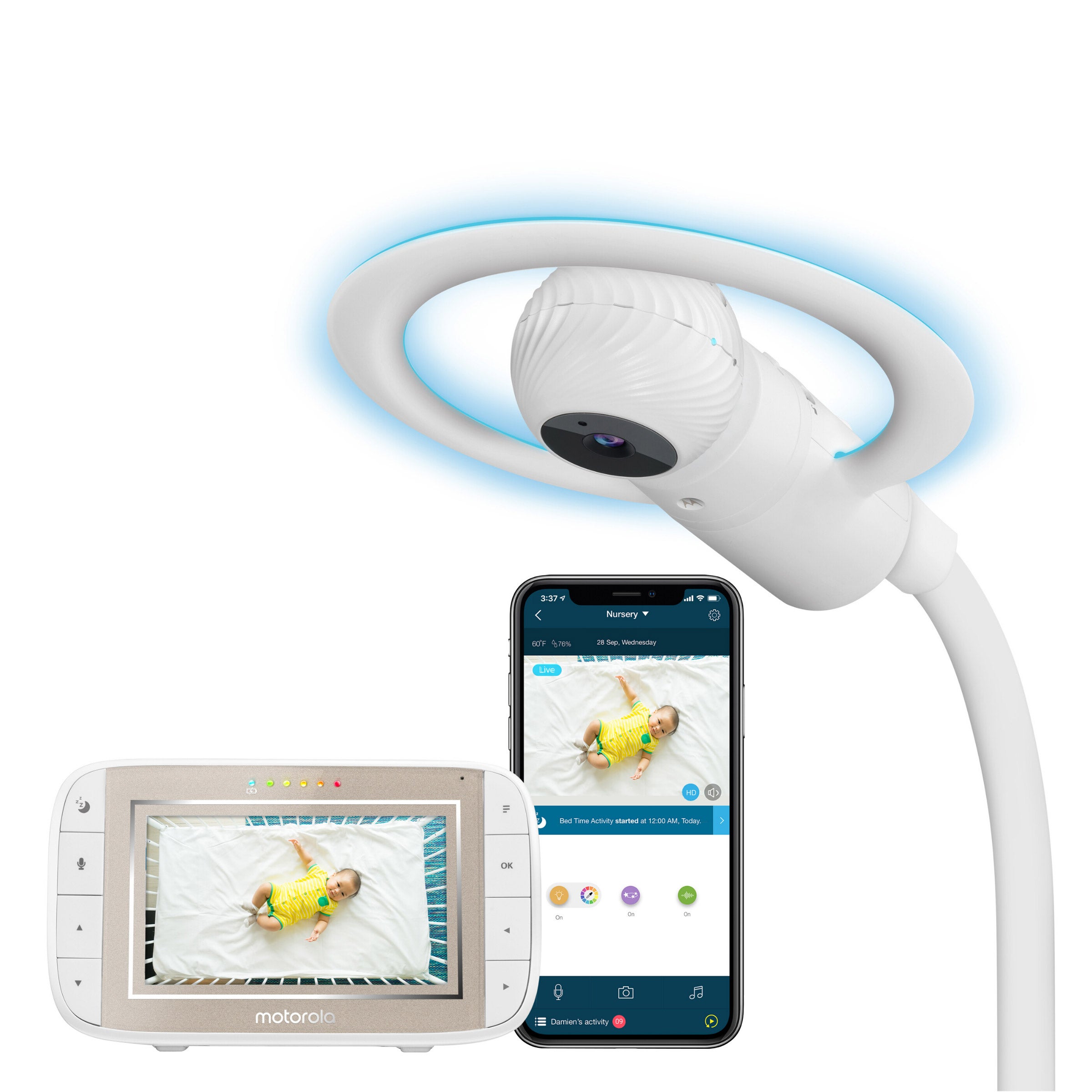 Motorola Halo+ over-the-crib Full HD Wi-Fi Baby Monitor