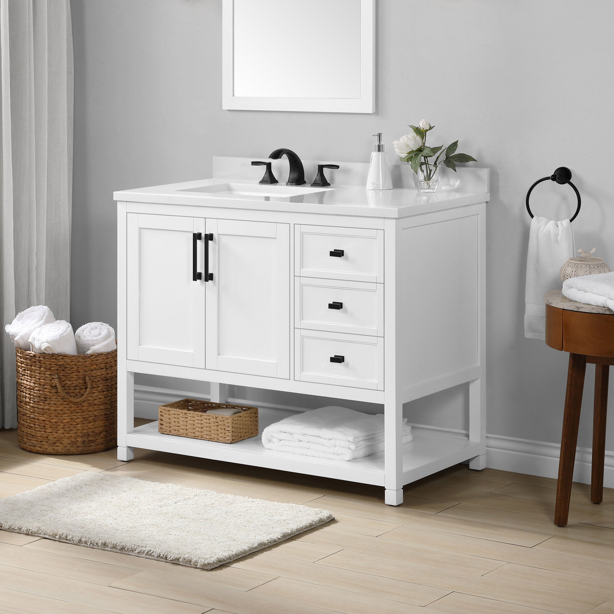 Ralph 42" White Vanity