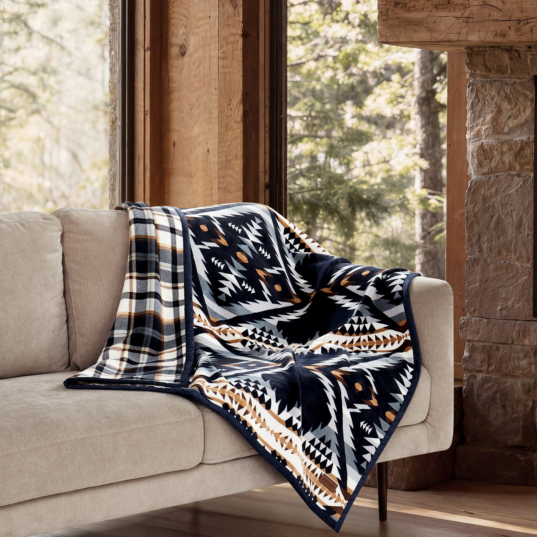 Pendleton Reversible Plush Throw