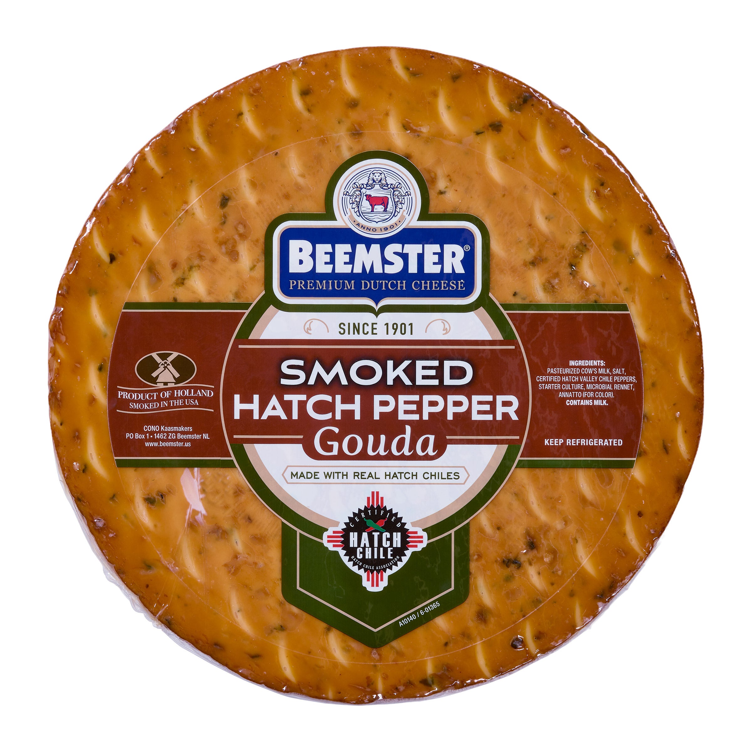Beemster Smoked Hatch Pepper Cheese, Full Wheel, Approximately 5 lbs.