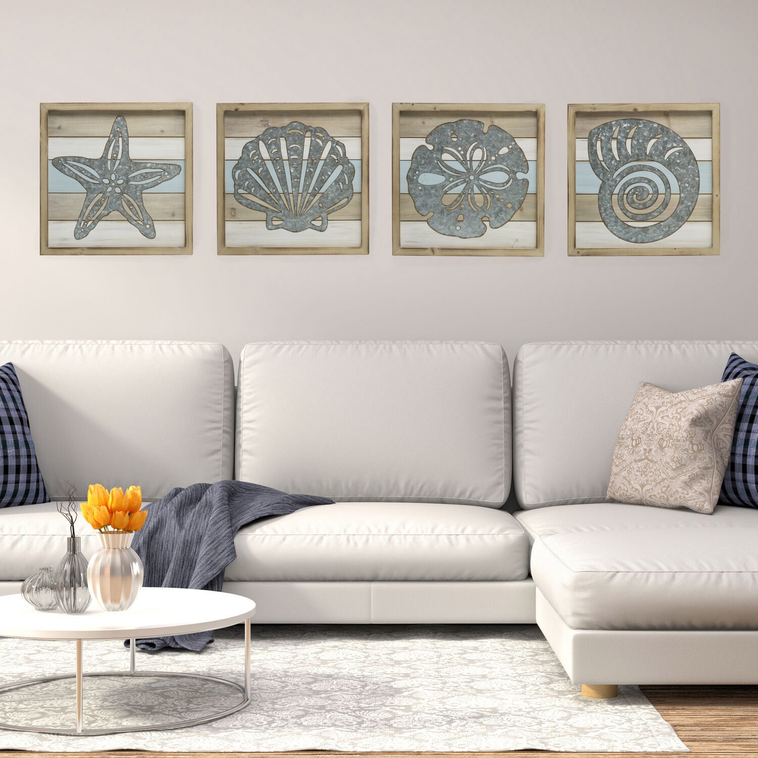 Elements 4-Piece Coastal Wall Decor Set