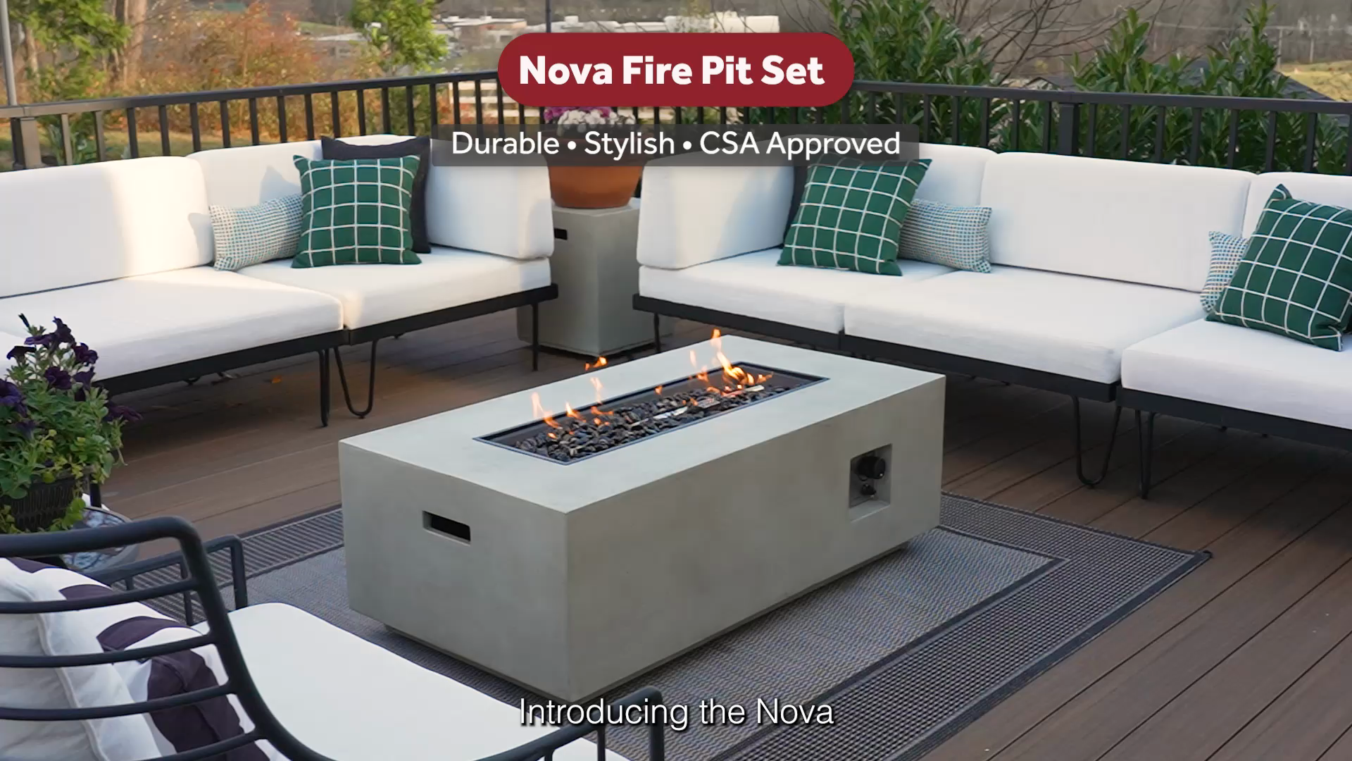 Sunbeam Nova Resin Fire Pit