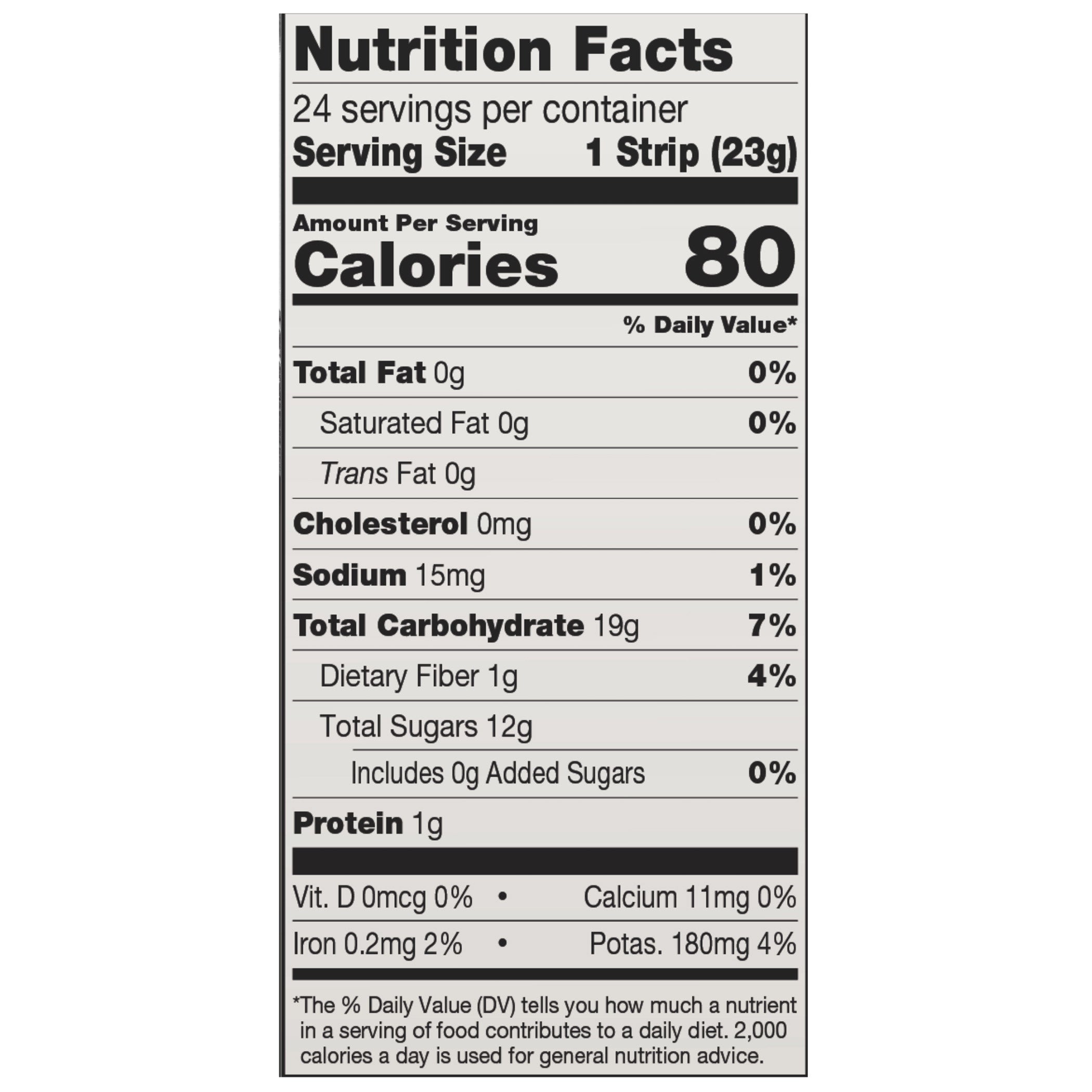 Solely Organic Fruit Jerky, Mango, 0.8 oz, 24-count