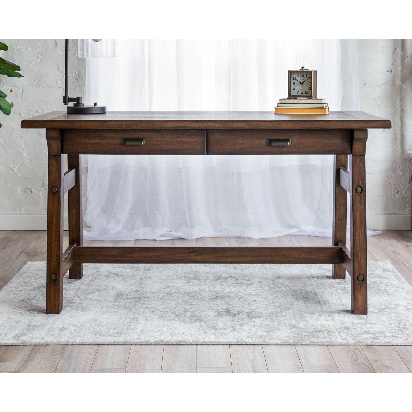 57" Trestle Writing Desk