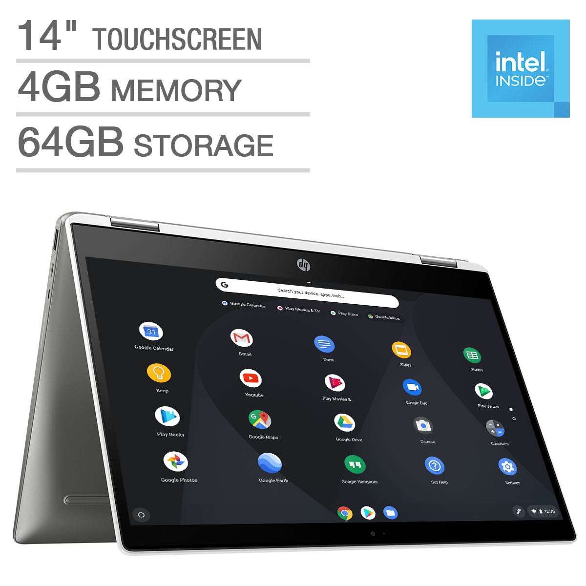 HP 14" Touchscreen 2-in-1 Chromebook - Intel Pentium Silver - 1080p.