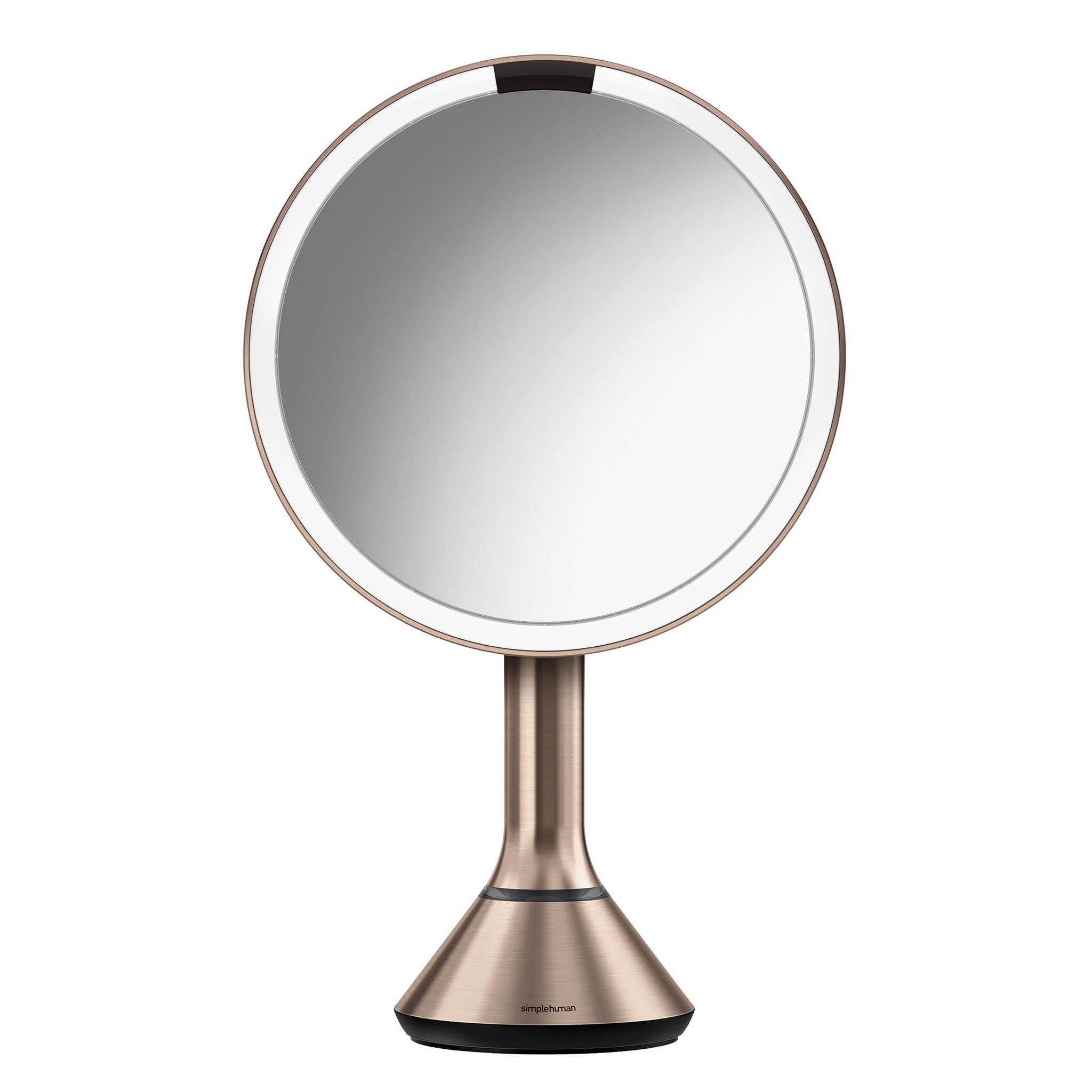 simplehuman 8” Round LED Sensor Mirror with 5x and 10x Magnification