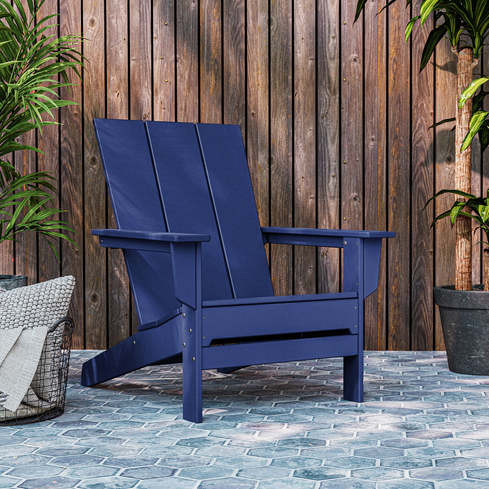 POLYWOOD Long Beach Modern Adirondack Chair
