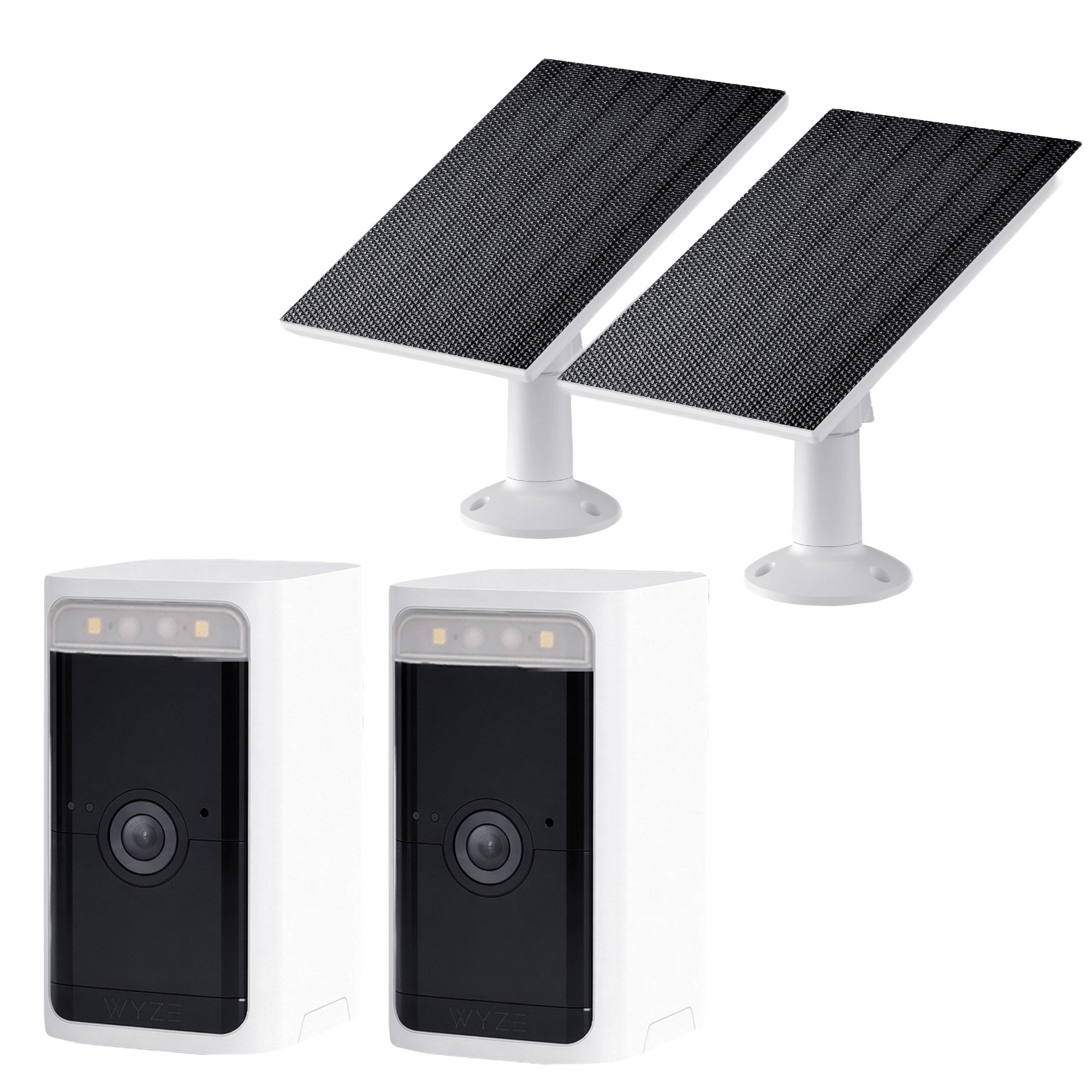 Wyze Battery Cam Pro + Solar Panel 2-pack Wireless Security Cams