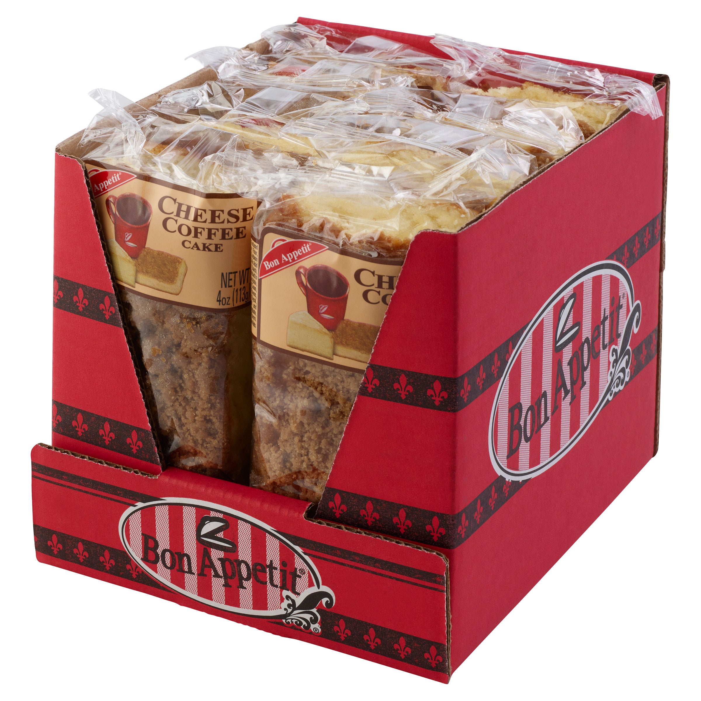 Bon Appetit, Cheese Coffee Bar Cake, 4 oz, 8-Count