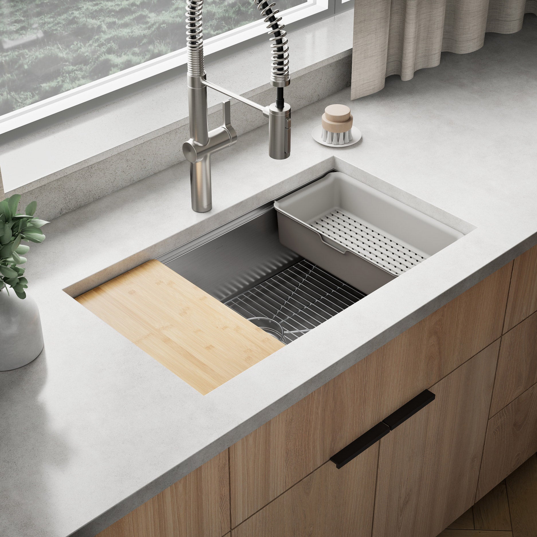 Kohler Haku Dual Mount Workstation Kitchen Sink Kit