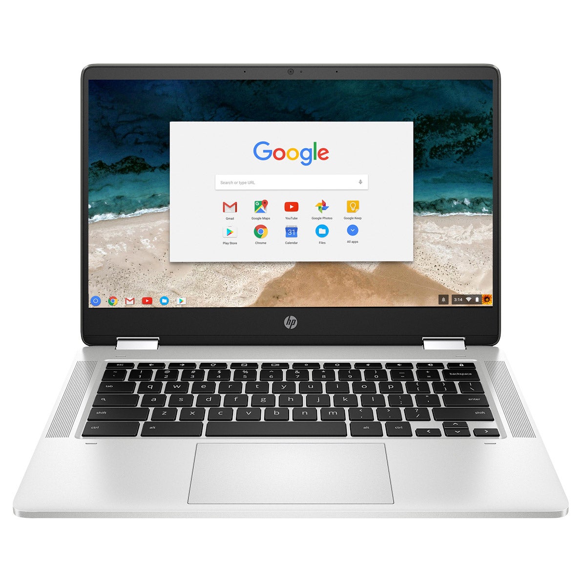HP x360 14" Touchscreen 2-in-1 Chromebook Laptop - Intel Pentium Silver N6000 - 1080p.