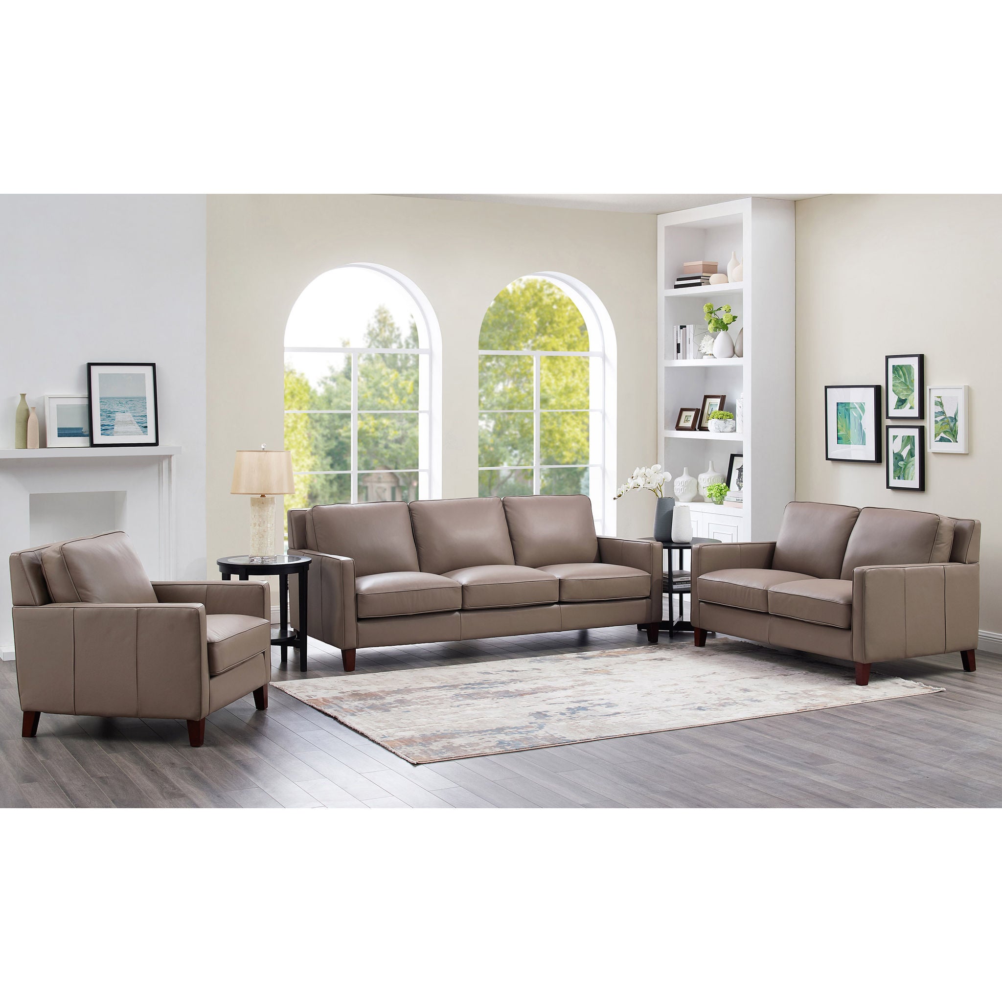 West Park 3-piece Leather Set