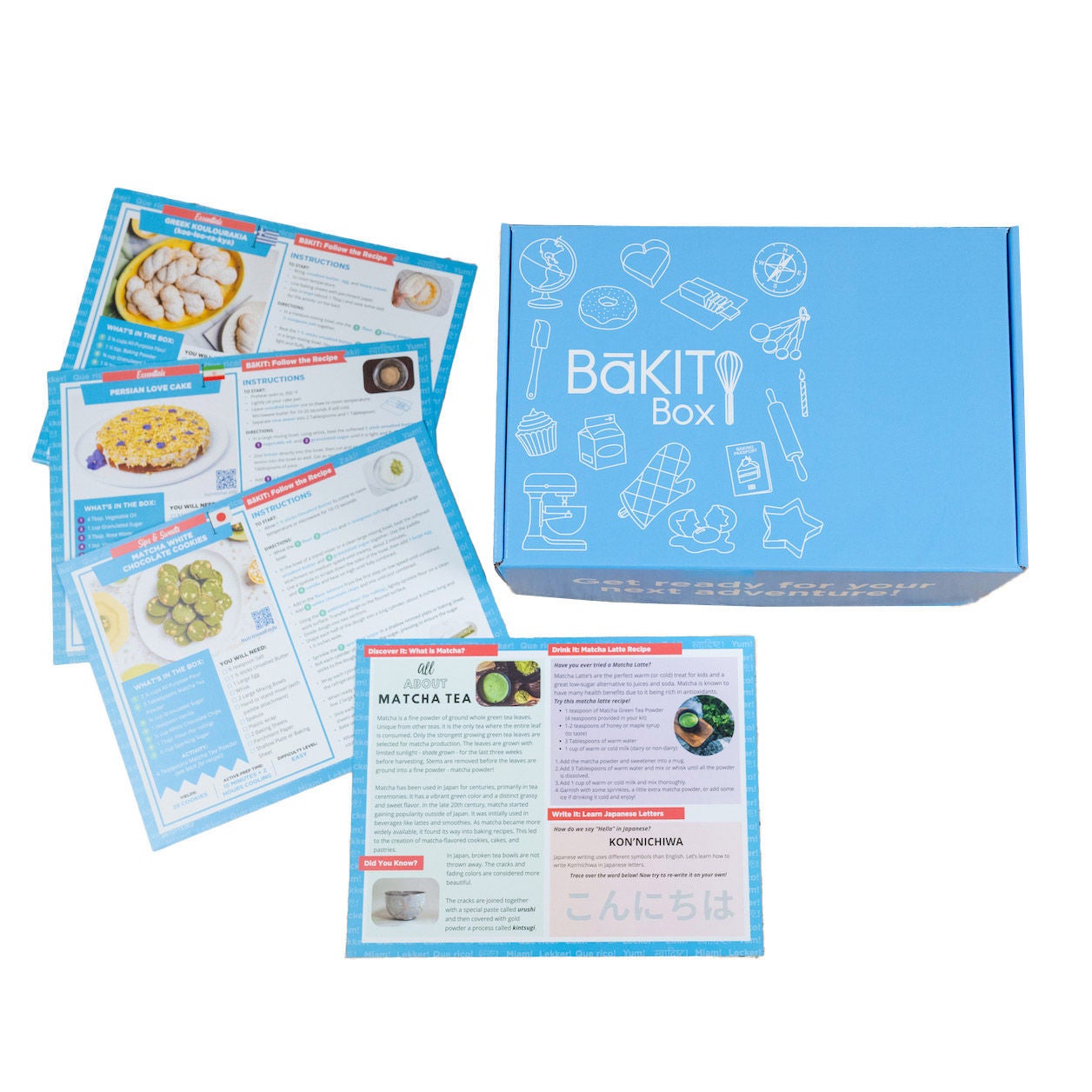 BāKIT Box Global Delights Baking Kit – 3 Recipe Bundle for Kids
