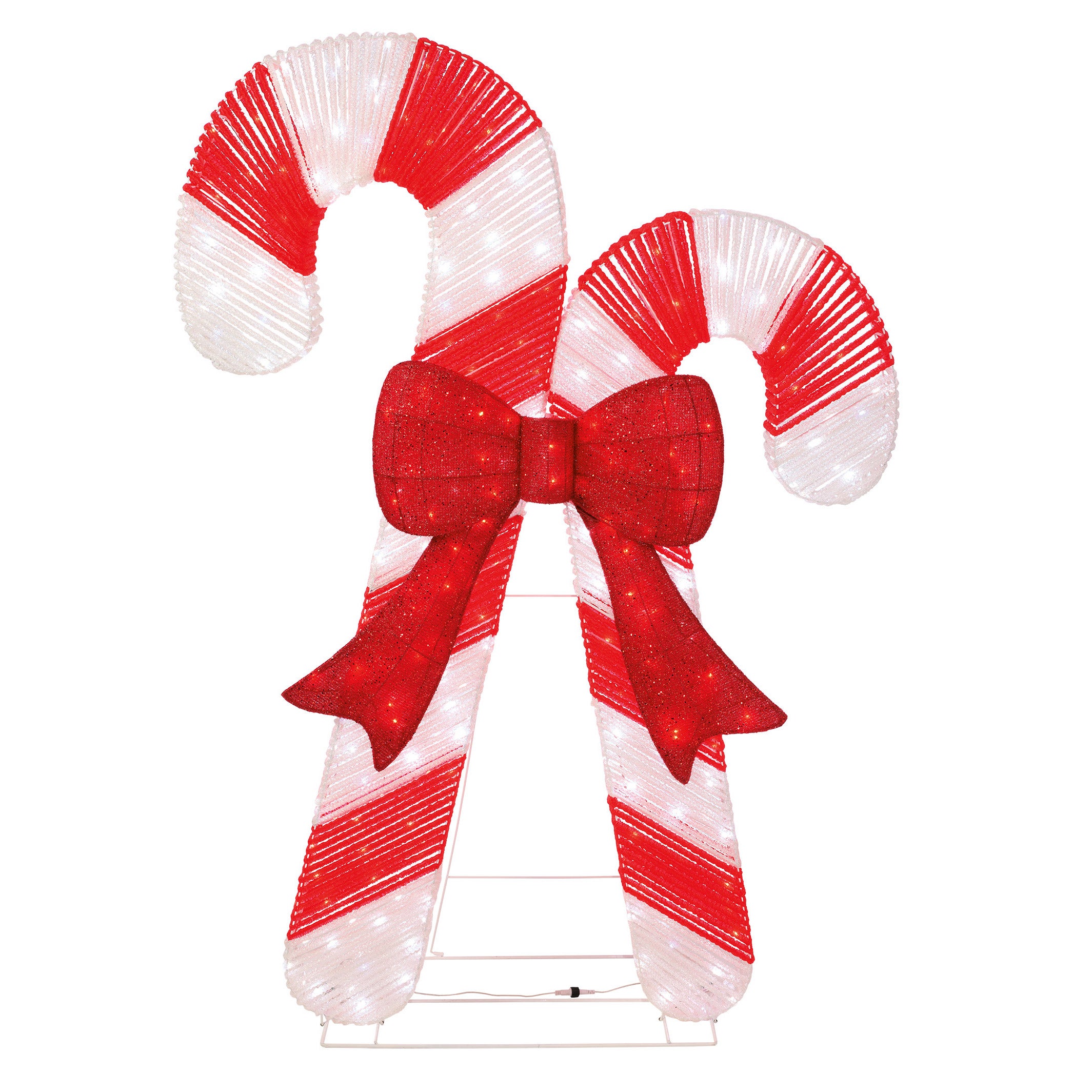 72" Candy Canes with LED Twinkle Lights