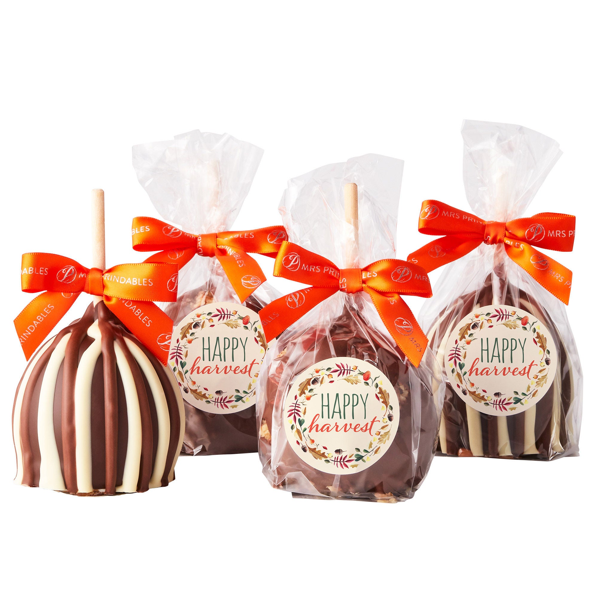 Mrs. Prindables Fall Harvest Box, Caramel Apple & Confection Gift Box, 4.5 lbs total