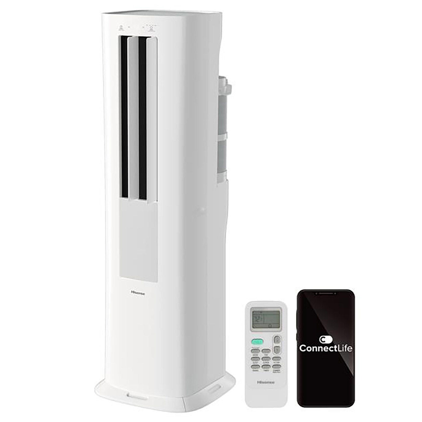 Hisense Tower 8000 BTU Twin Hose Portable AC with Heat Pump