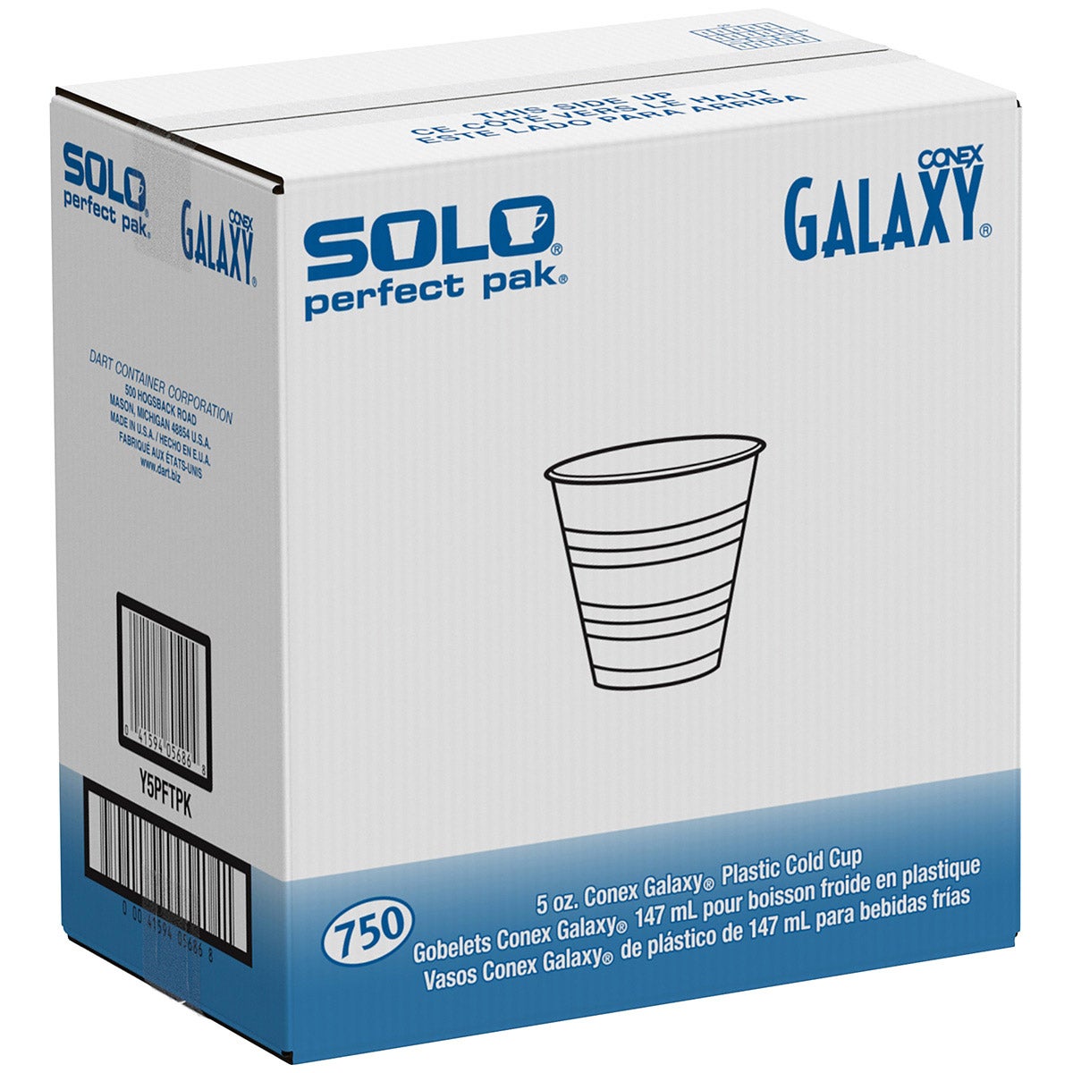 Solo Clear Cold Drink Cups 5 oz, 750-count