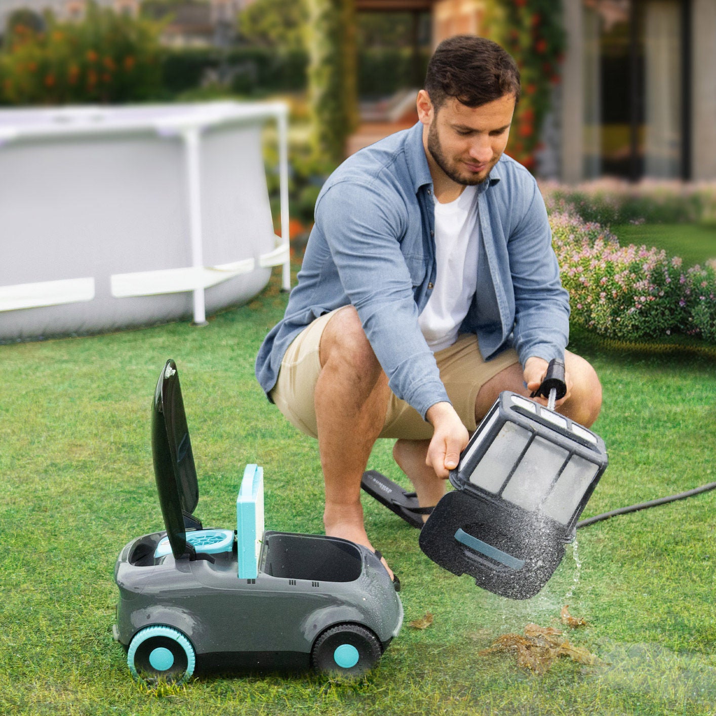 Aiper Scuba E1 Cordless Robotic Pool Cleaner for Above Ground Pools