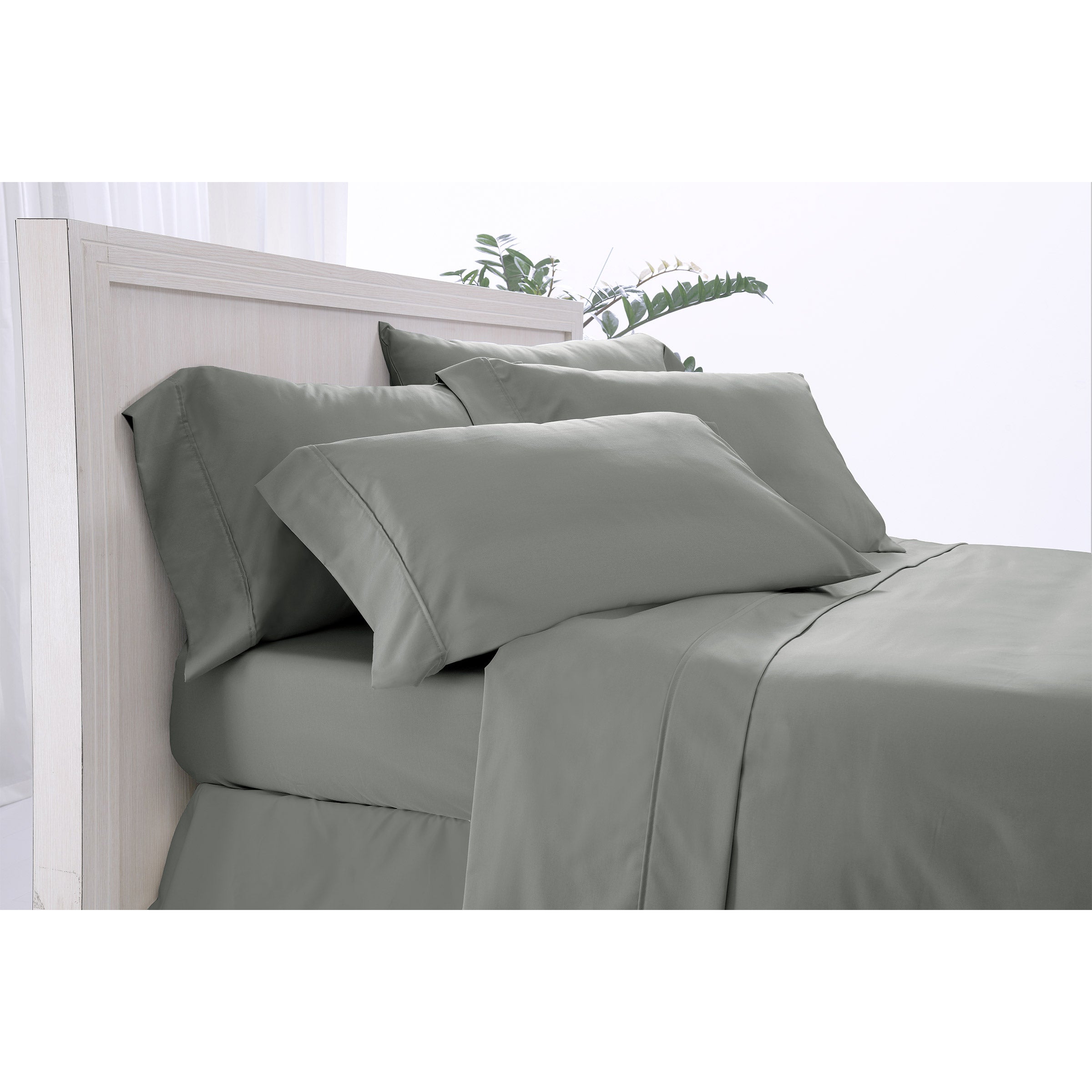 Pure Essentials Antimicrobial 400 Thread Count 6-piece Sheet Set