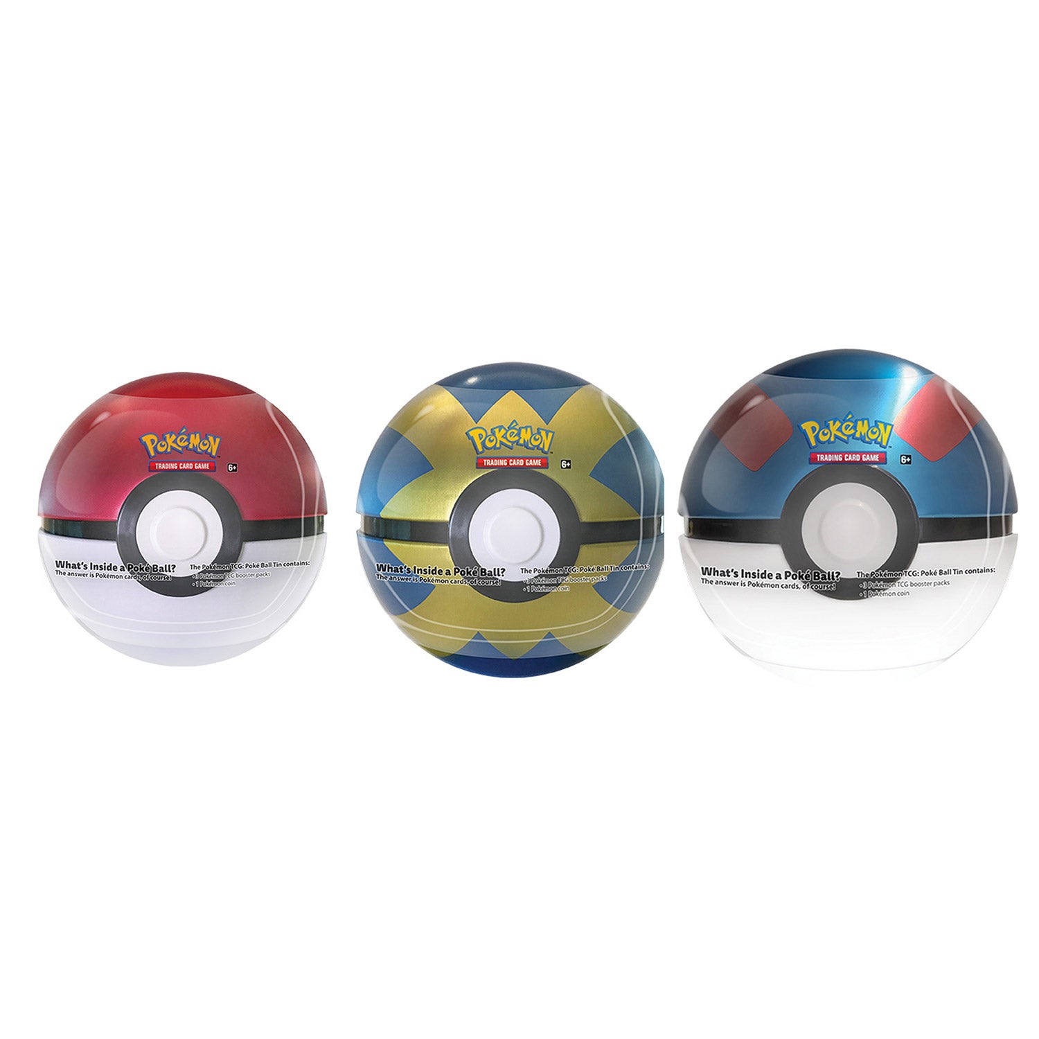 Pokémon Pokeball 3-pack, Great Quick Set