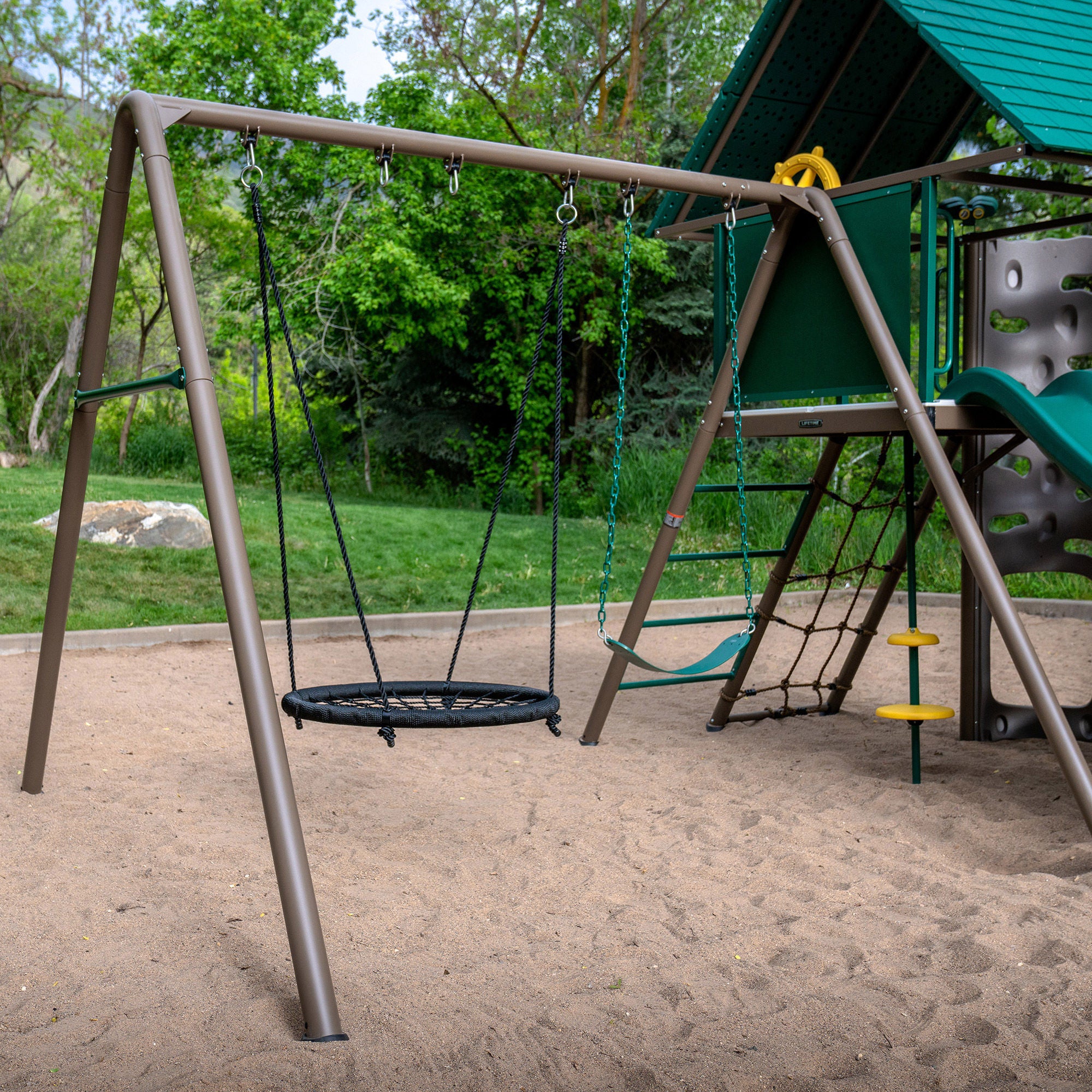 Lifetime Lookout Double Slide Swing Set - Do It Yourself