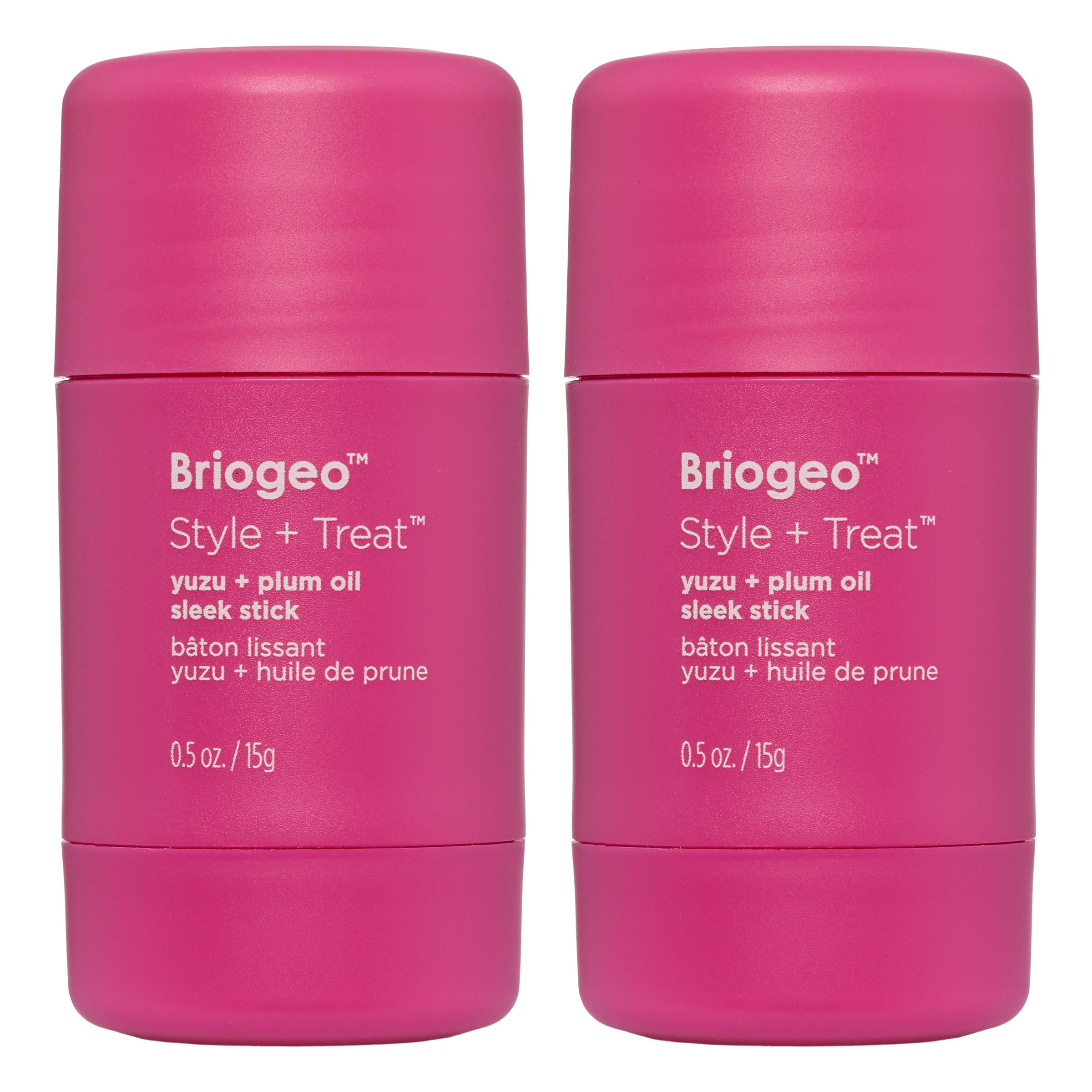 Briogeo Style + Treat Sleek Stick 0.5 fl oz, 2-pack