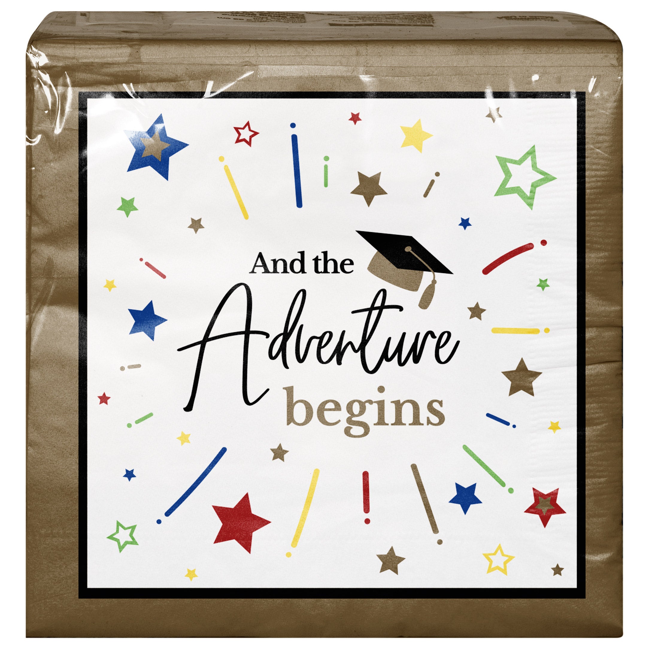 Artstyle Oval Paper Plate & Napkin Bundle, Graduation, 200-count