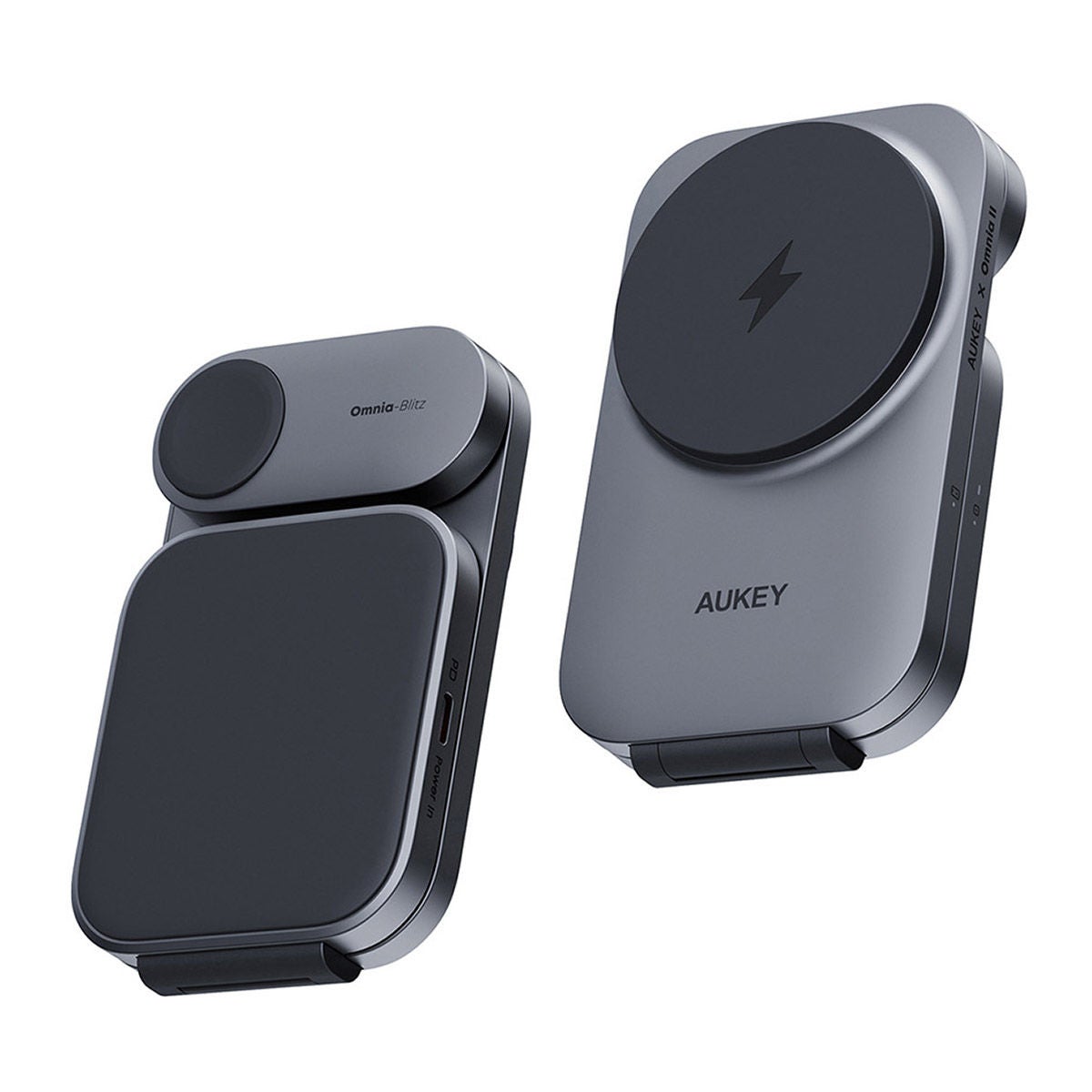 Aukey MagFusion Z Qi2 3-in-1 Foldable Magnetic Fast Charging Station