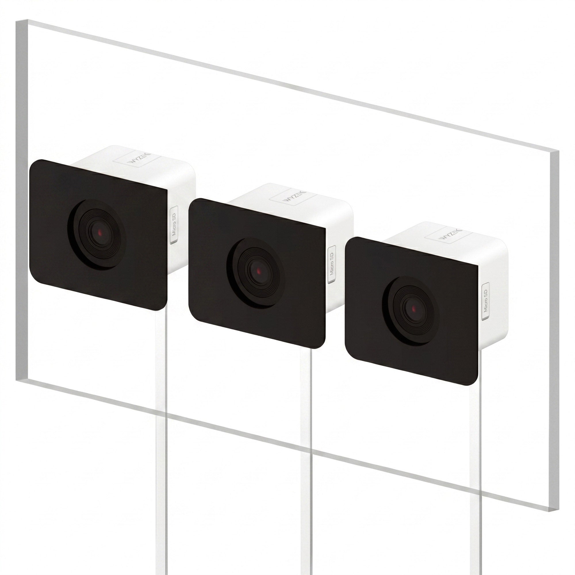 Wyze Window Cam Anti-Glare Indoor Window Security Cameras, 3-pack