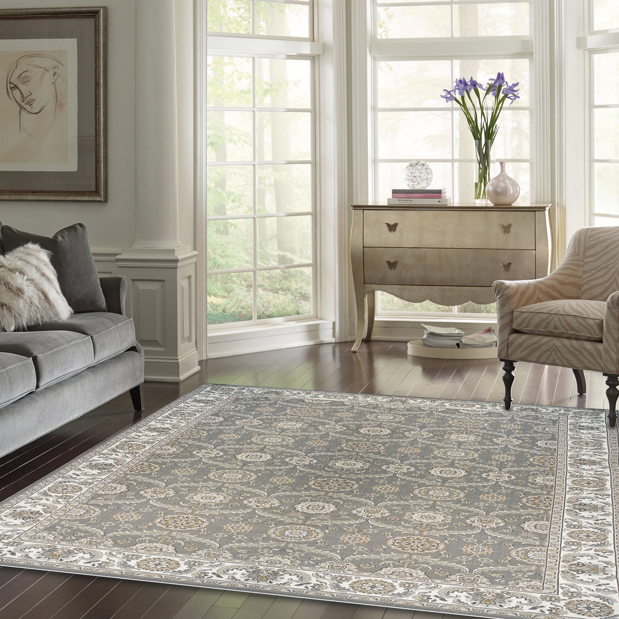 Thomasville Timeless Classic 9'X13'1" Adona Gray Rug