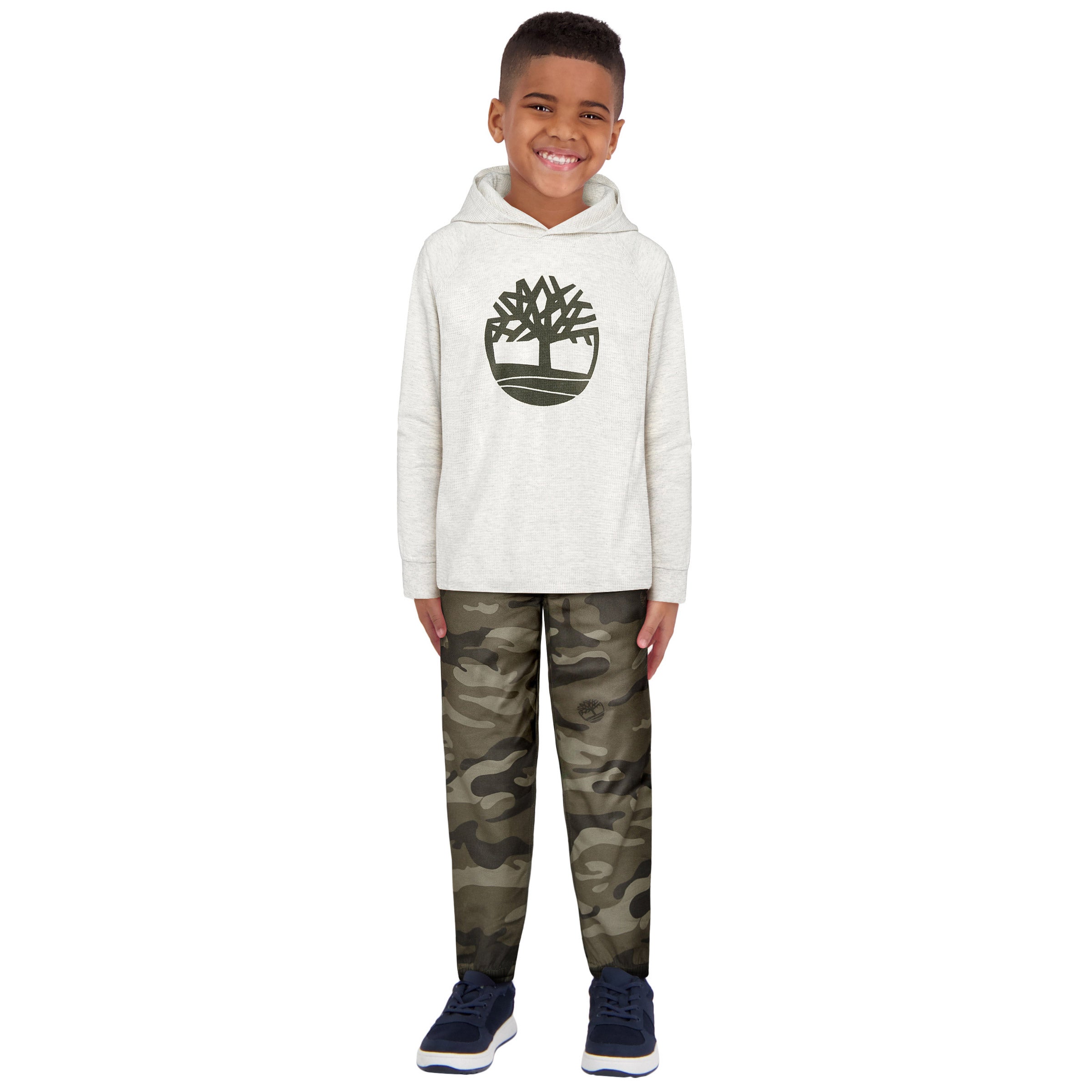 Timberland Kids' 2-piece Set, Oatmeal and Camo