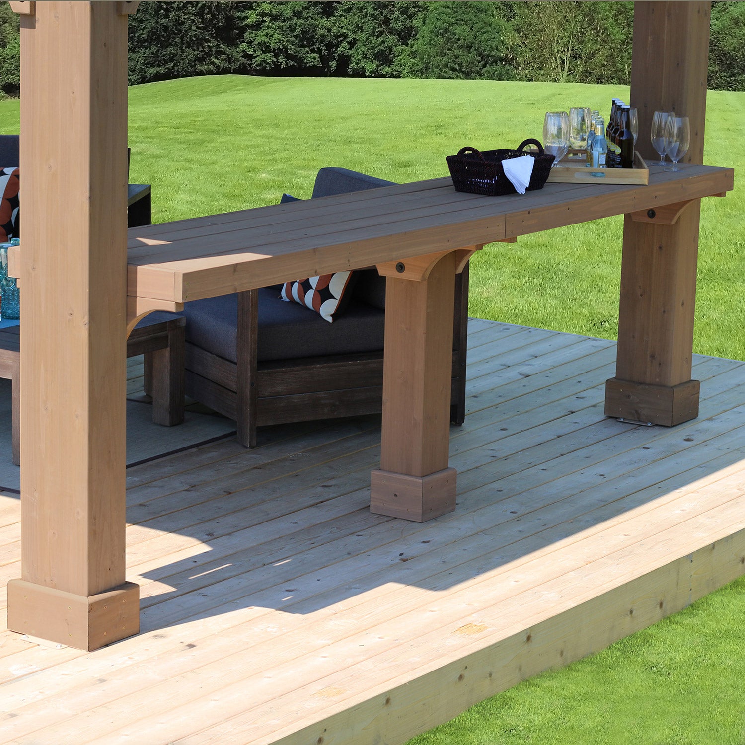 Yardistry 12' Gazebo Bar Counter