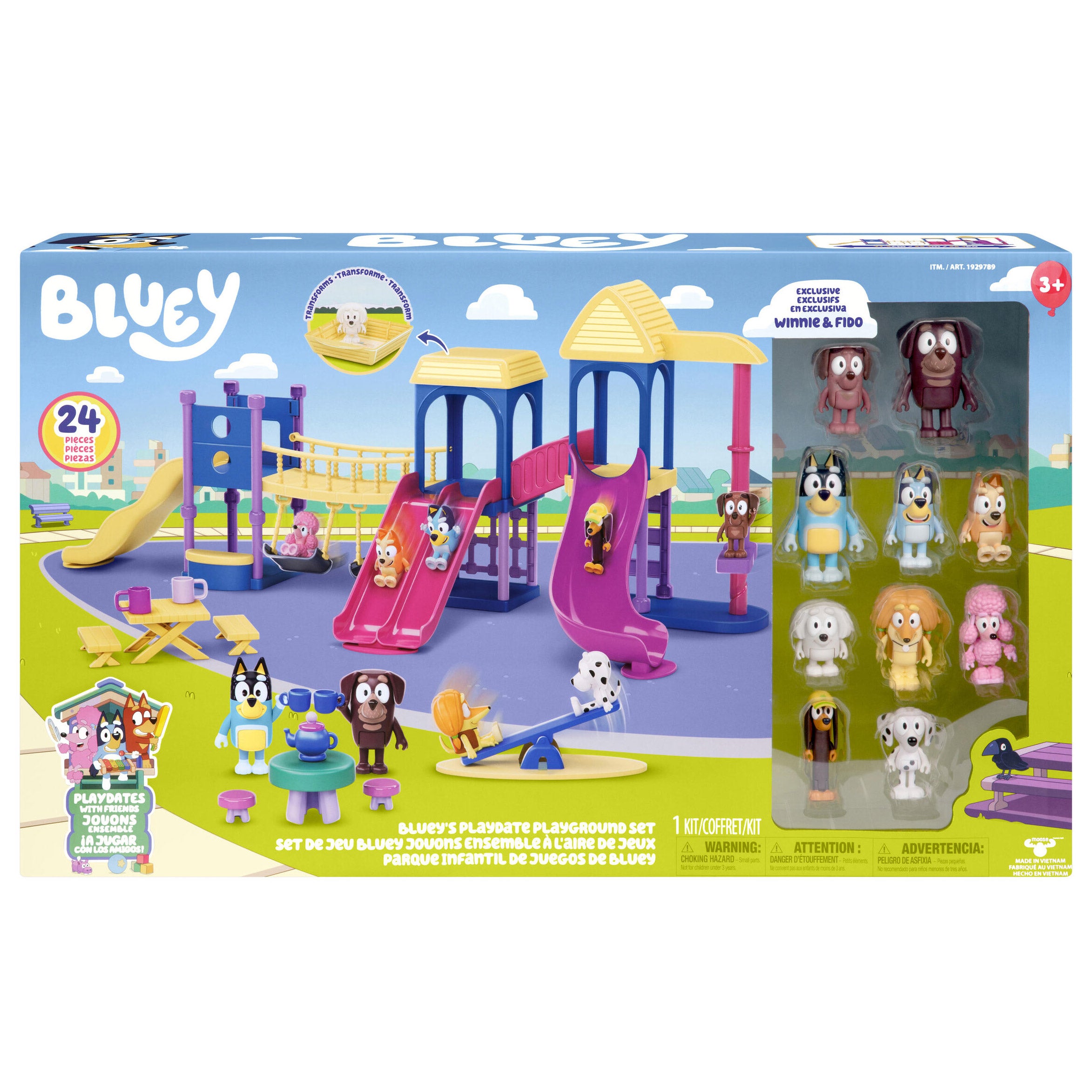 Bluey's Playdate Playground Set