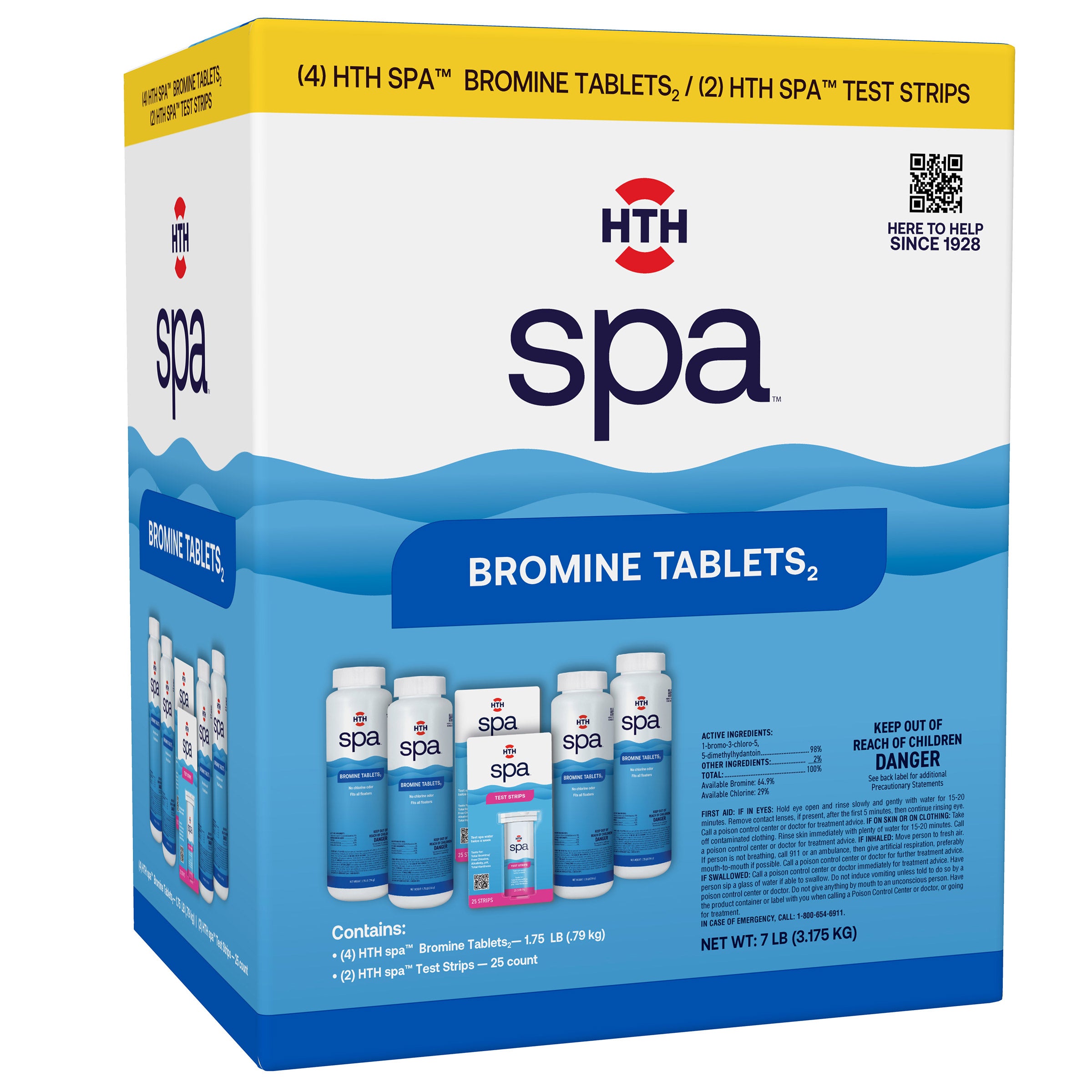 HTH Spa Bromine Tablets with Test Strips