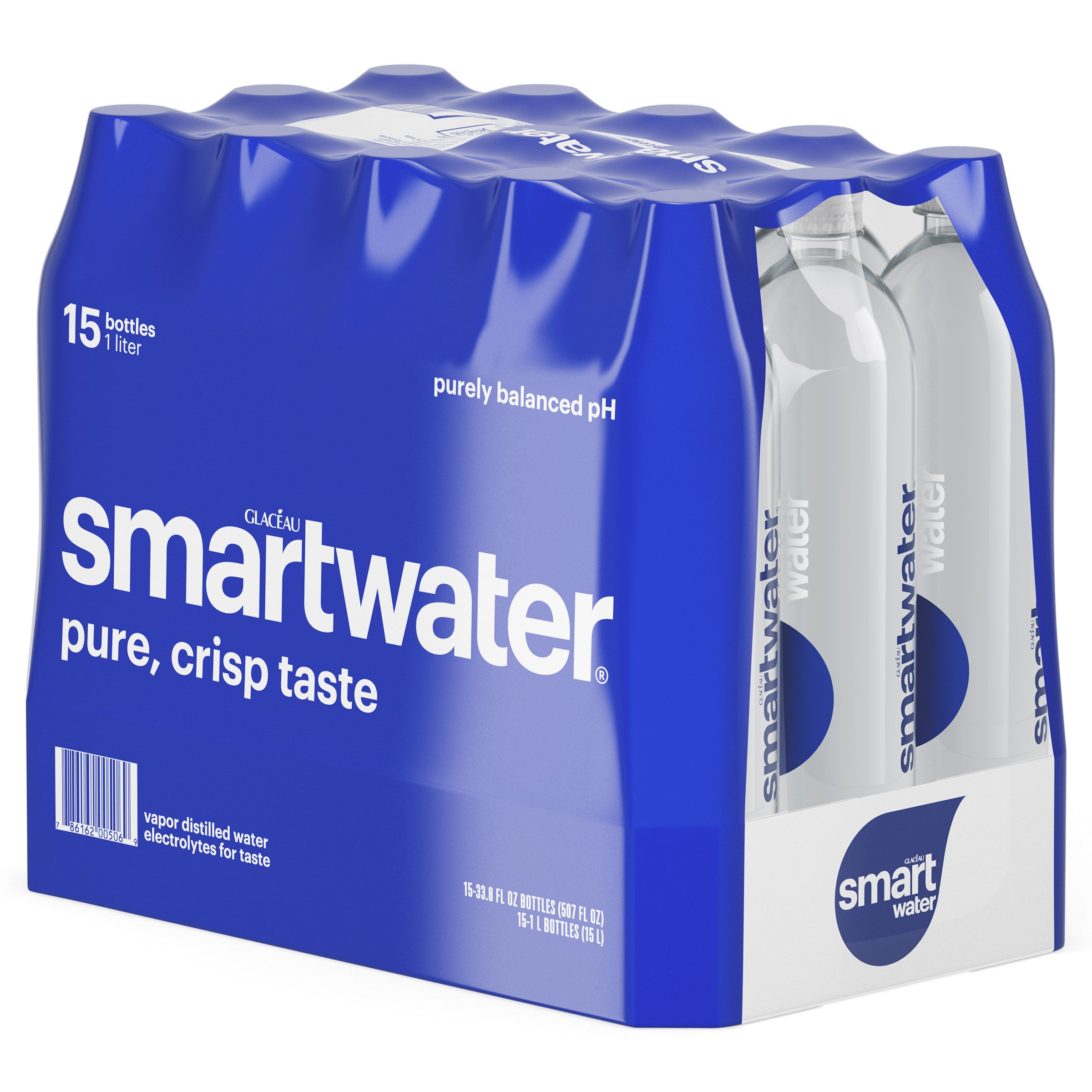 Glacéau Smartwater, 1 L, 15-count