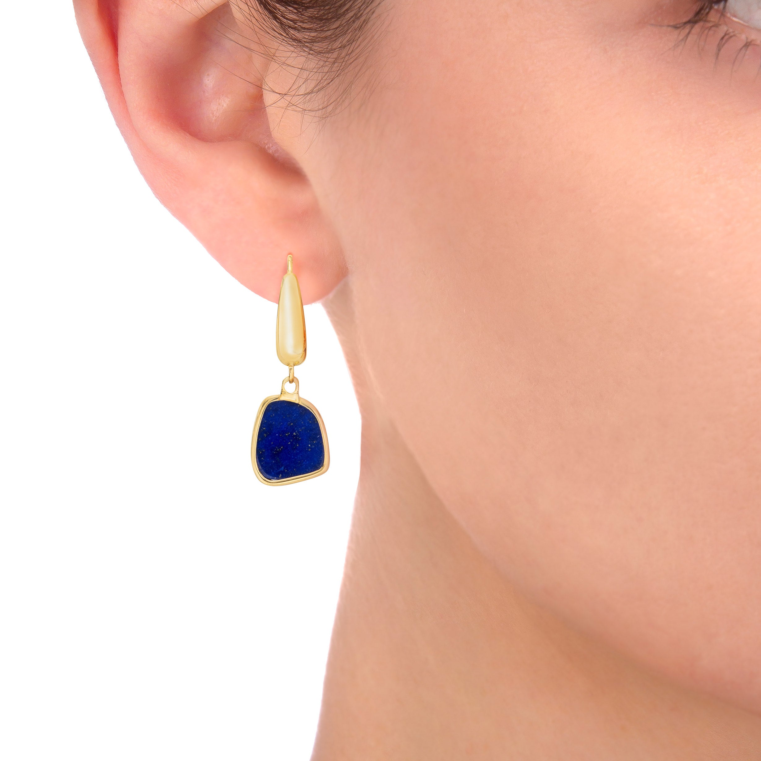 Gemstone 14kt Yellow Gold Dangle Earrings