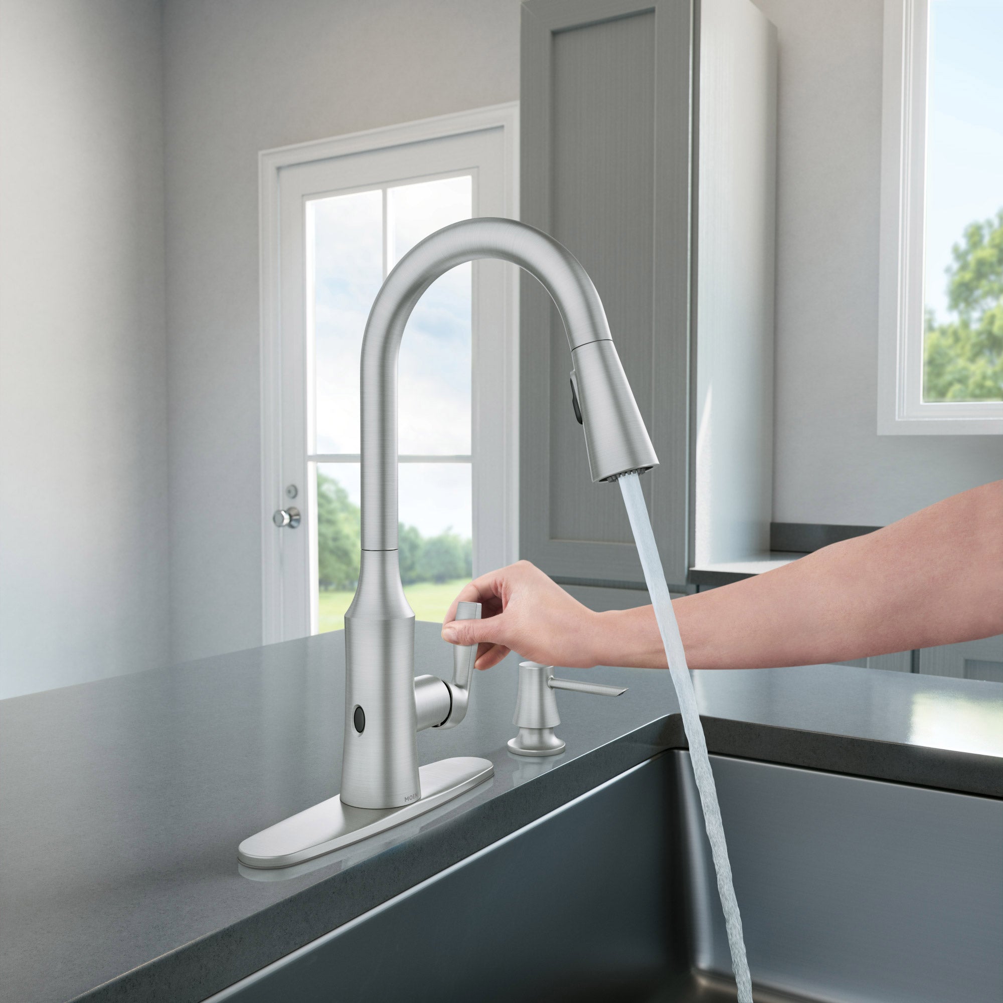 Moen Cadia Pull-down Kitchen Faucet
